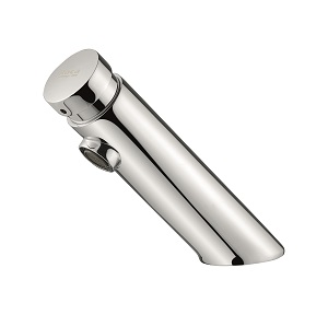 Self-closing basin tap