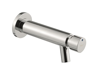 Self-closing basin tap