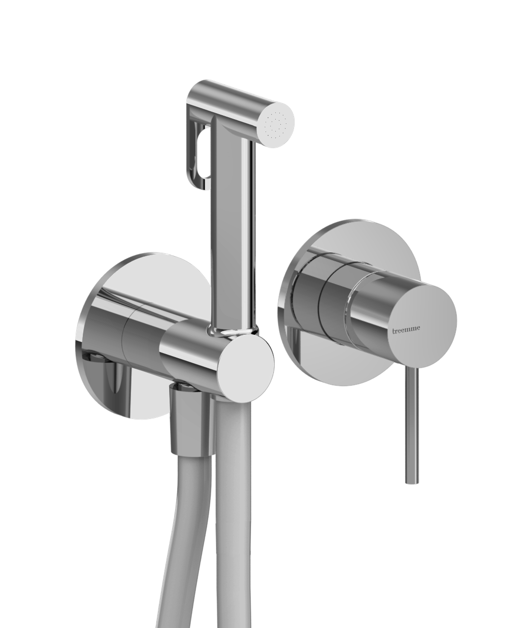 Concealed mixer with wc hand shower