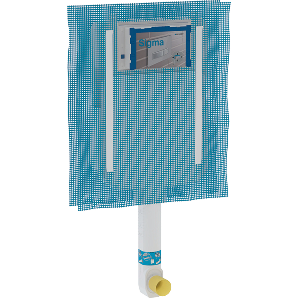 Geberit Sigma concealed cistern 8 cm, 6 / 3 litres