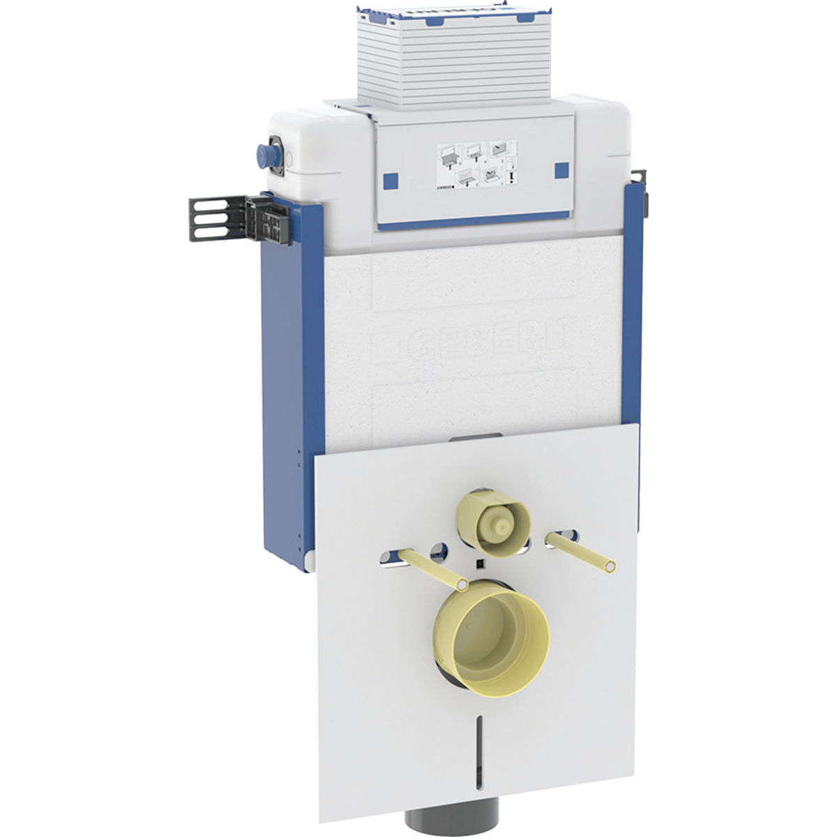 Geberit Kombifix element for wall-hung WC, 82 cm, with Omega concealed cistern 12 cm