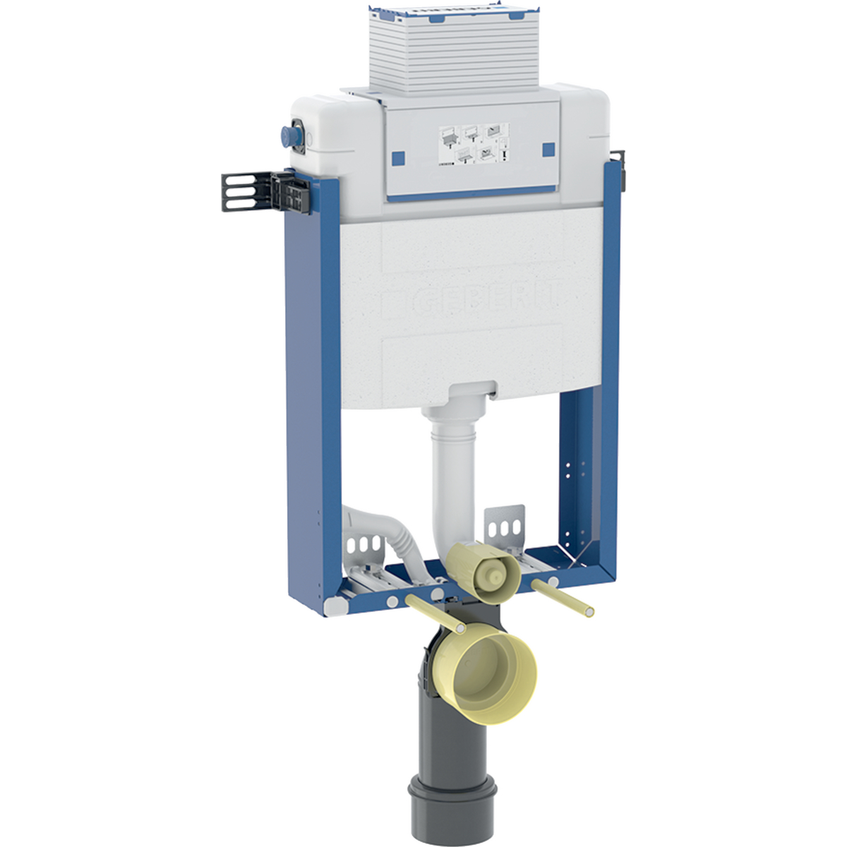 Geberit Kombifix element for wall-hung WC, 98 cm, with Omega concealed cistern 12 cm
