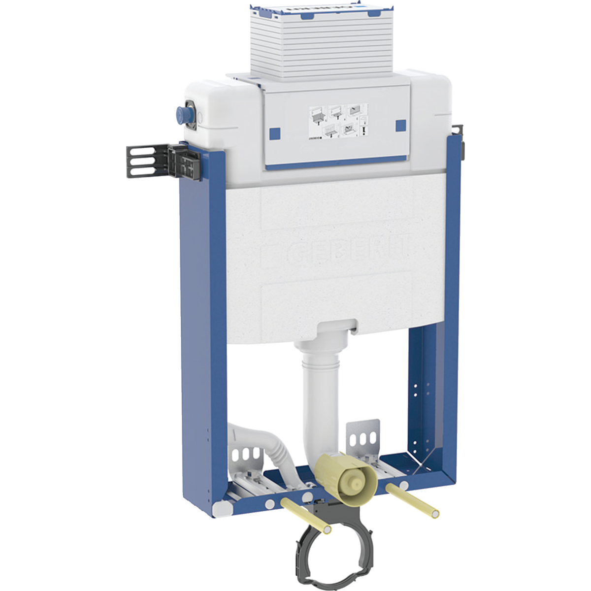 Geberit Kombifix element for wall-hung WC, 98 cm, with Omega concealed cistern 12 cm