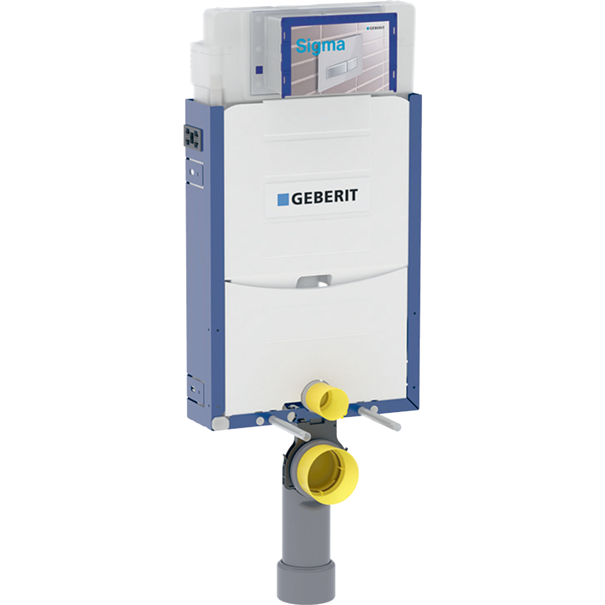 Geberit Kombifix element for wall-hung WC, 108 cm, with Sigma concealed cistern 12 cm