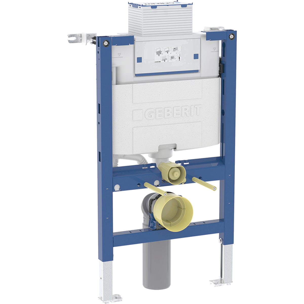 Geberit Duofix element for wall-hung WC, 82 cm, with Omega concealed cistern 12 cm