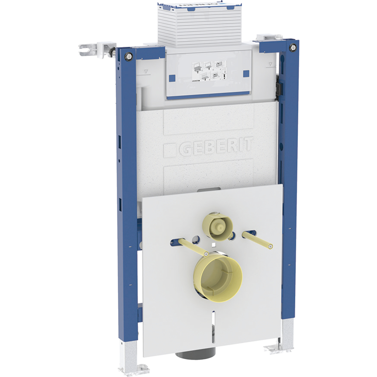 Geberit Duofix element for wall-hung WC, 82 cm, with Omega concealed cistern 12 cm