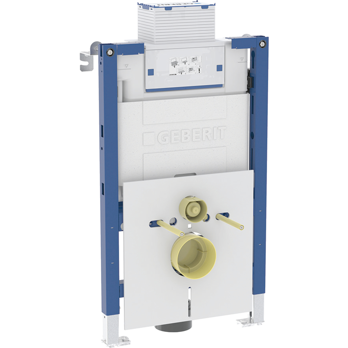 Geberit Duofix element for wall-hung WC, 82 cm, with Omega concealed cistern 12 cm