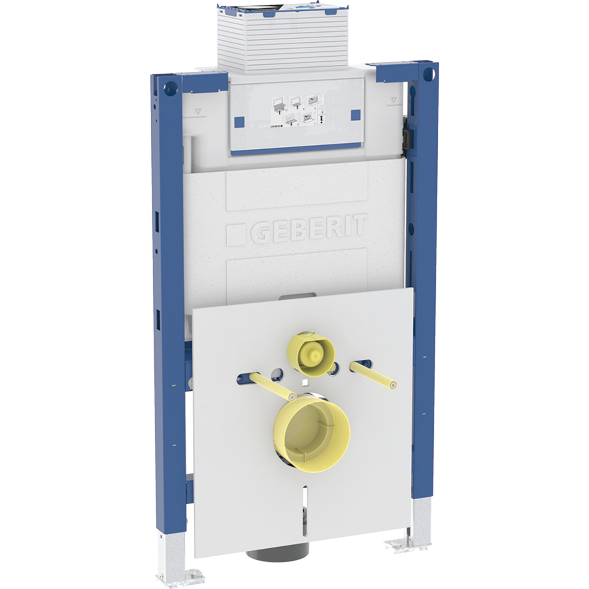 Geberit Duofix element for wall-hung WC, 82 cm, with Omega concealed cistern 12 cm