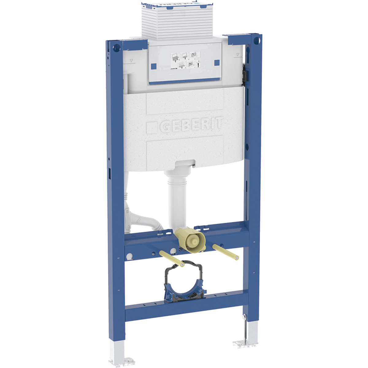 Geberit Duofix element for wall-hung WC, 98 cm, with Omega concealed cistern 12 cm