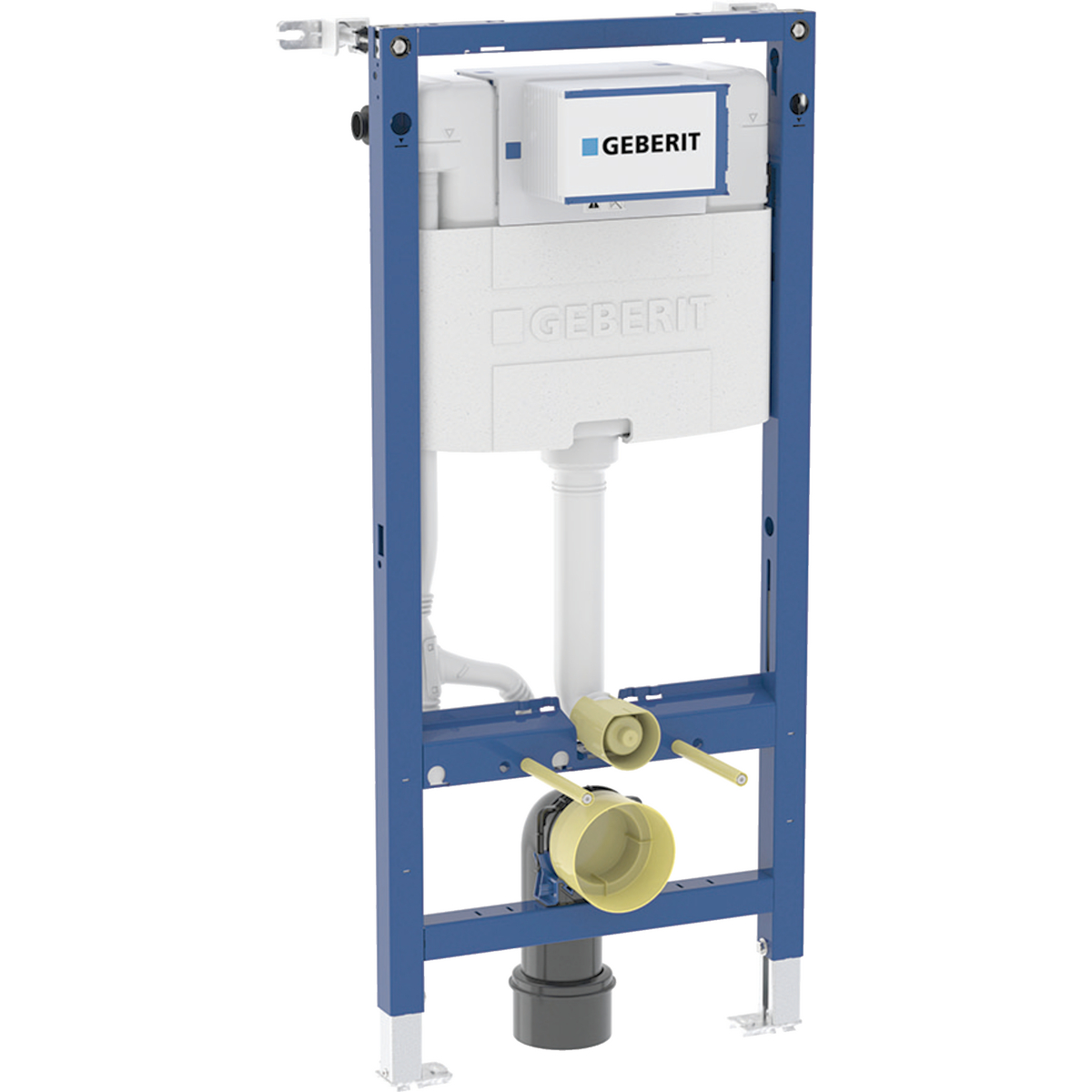 Geberit Duofix element for wall-hung WC, 112 cm, with Omega concealed cistern 12 cm, PEX connector