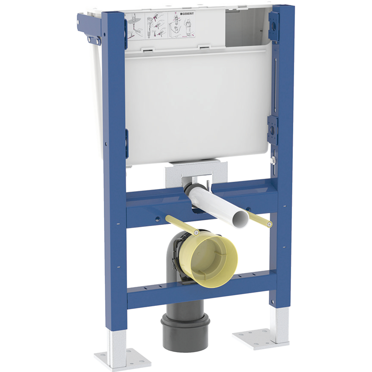 Geberit Duofix element for wall-hung WC, 79 cm, with low-height concealed cistern