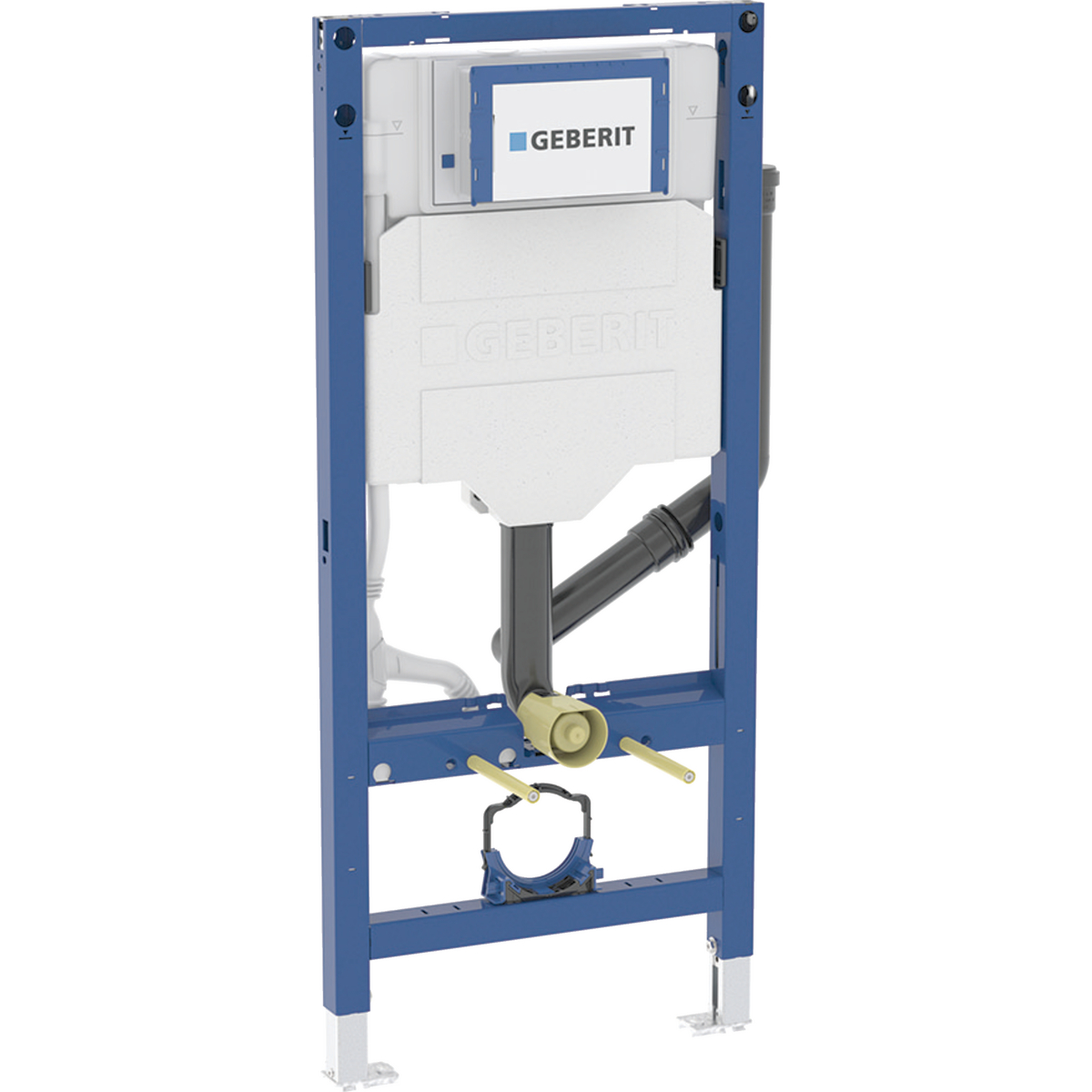 Geberit Duofix element for wall-hung WC, 112 cm, with Sigma concealed cistern 12 cm, for odour extraction with exhaust air