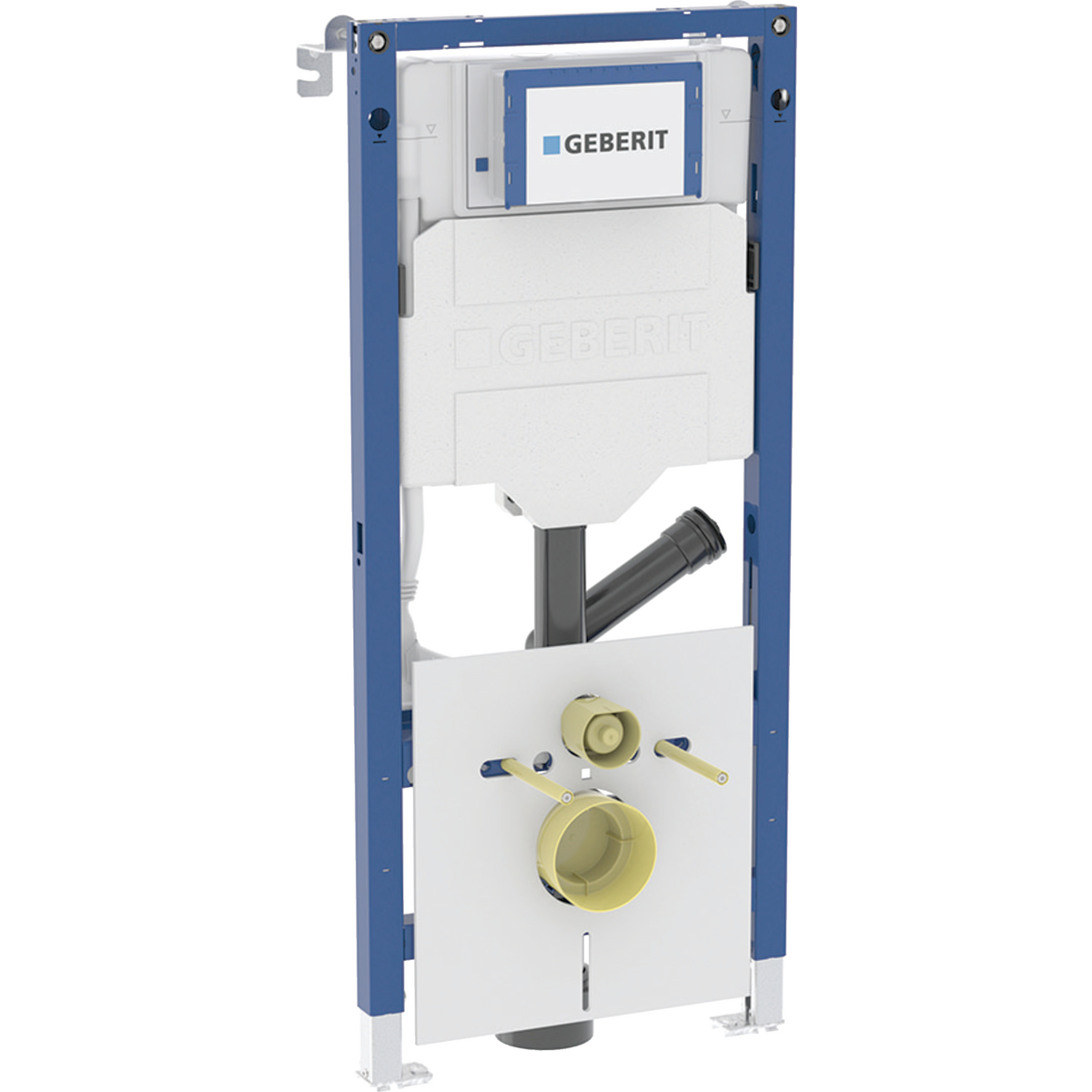 Geberit Duofix element for wall-hung WC, 112 cm, with Sigma concealed cistern 12 cm, for odour extraction with exhaust air