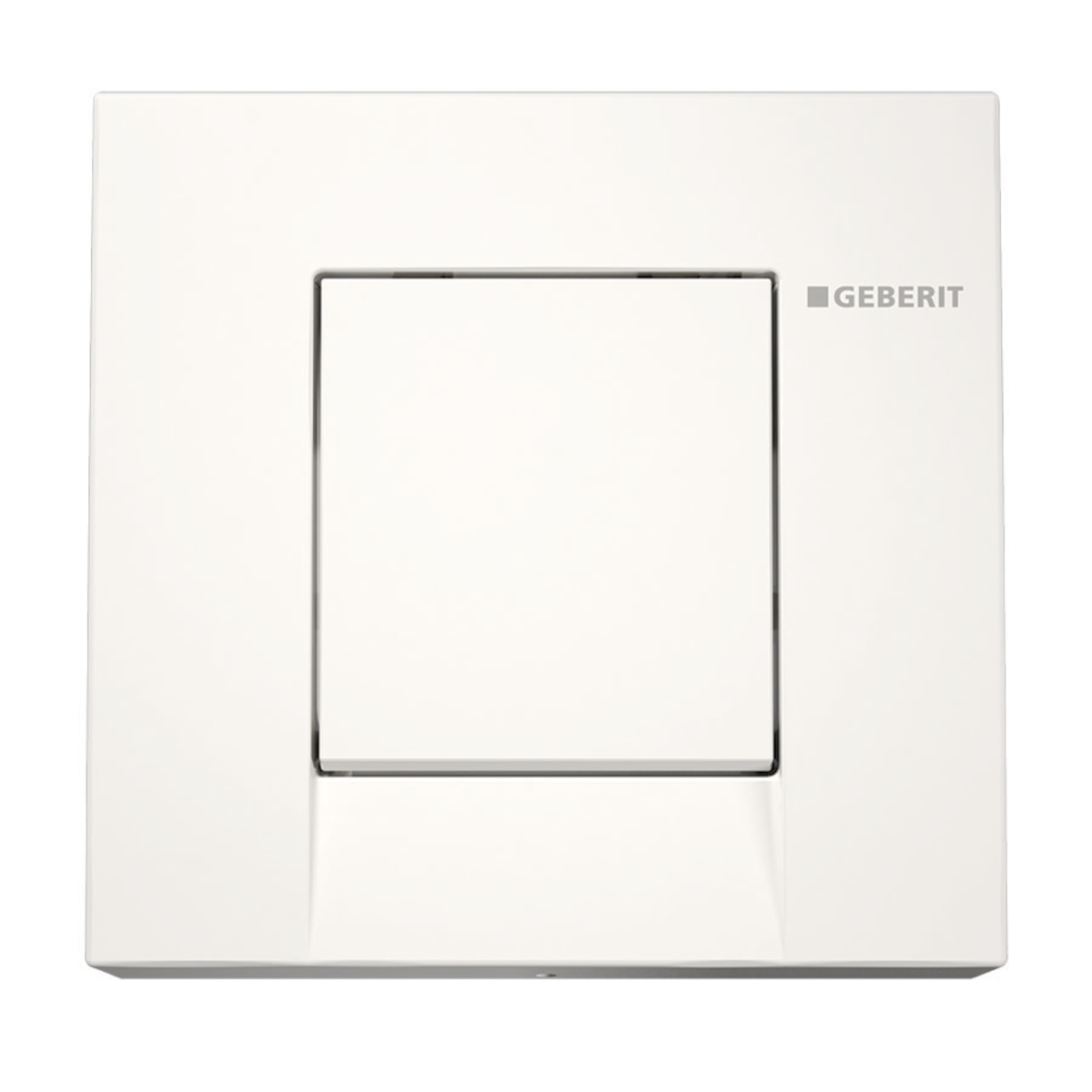 Geberit hand operated pneumatic urinal control, Bolero white alpine