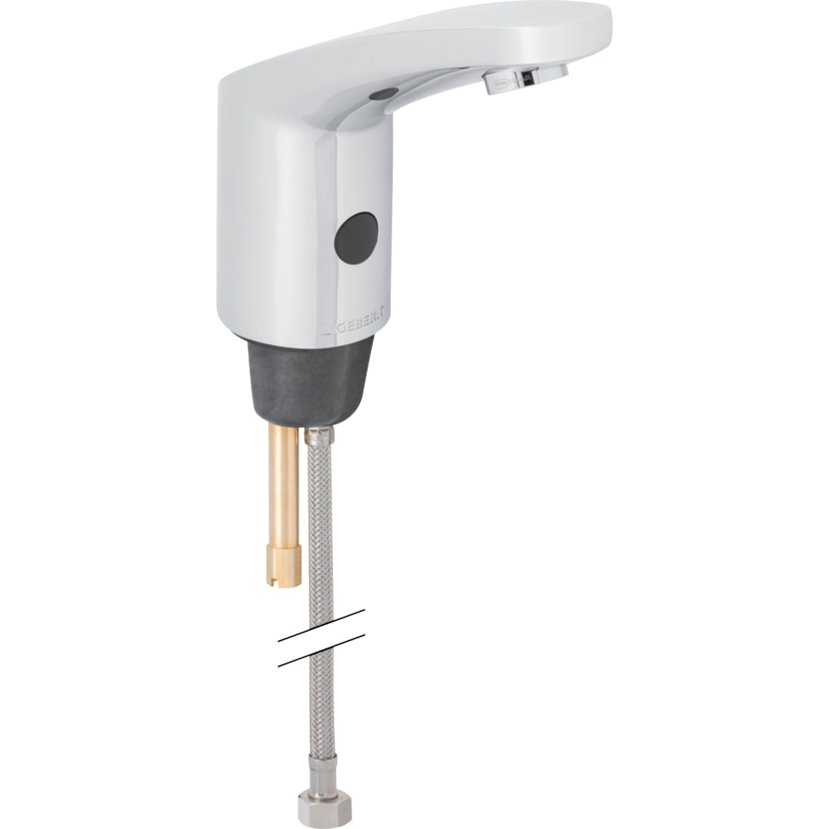 Geberit Type 185 washbasin tap, battery operation: chrome / Glossy, Mixer=without mixer