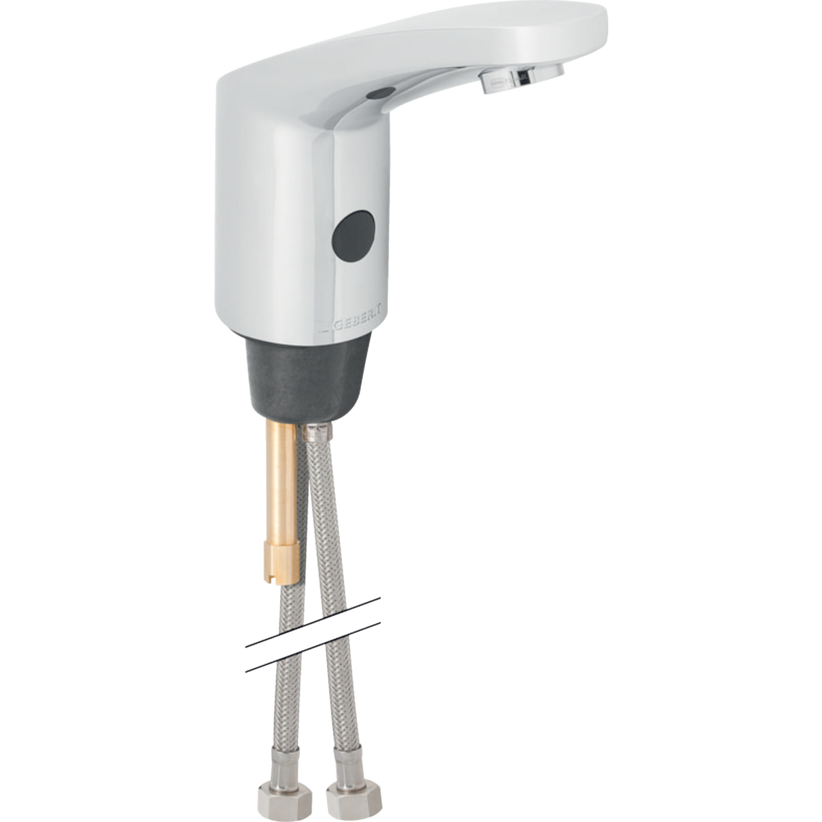 Geberit Type 185 washbasin tap, battery operation: chrome / Glossy, Mixer=with mixer