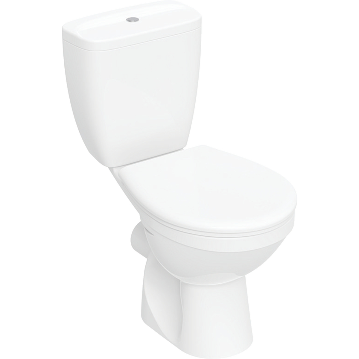 Koło Idol set of floor-standing WC with close-coupled exposed cistern, washdown, horizontal outlet, with WC seat
