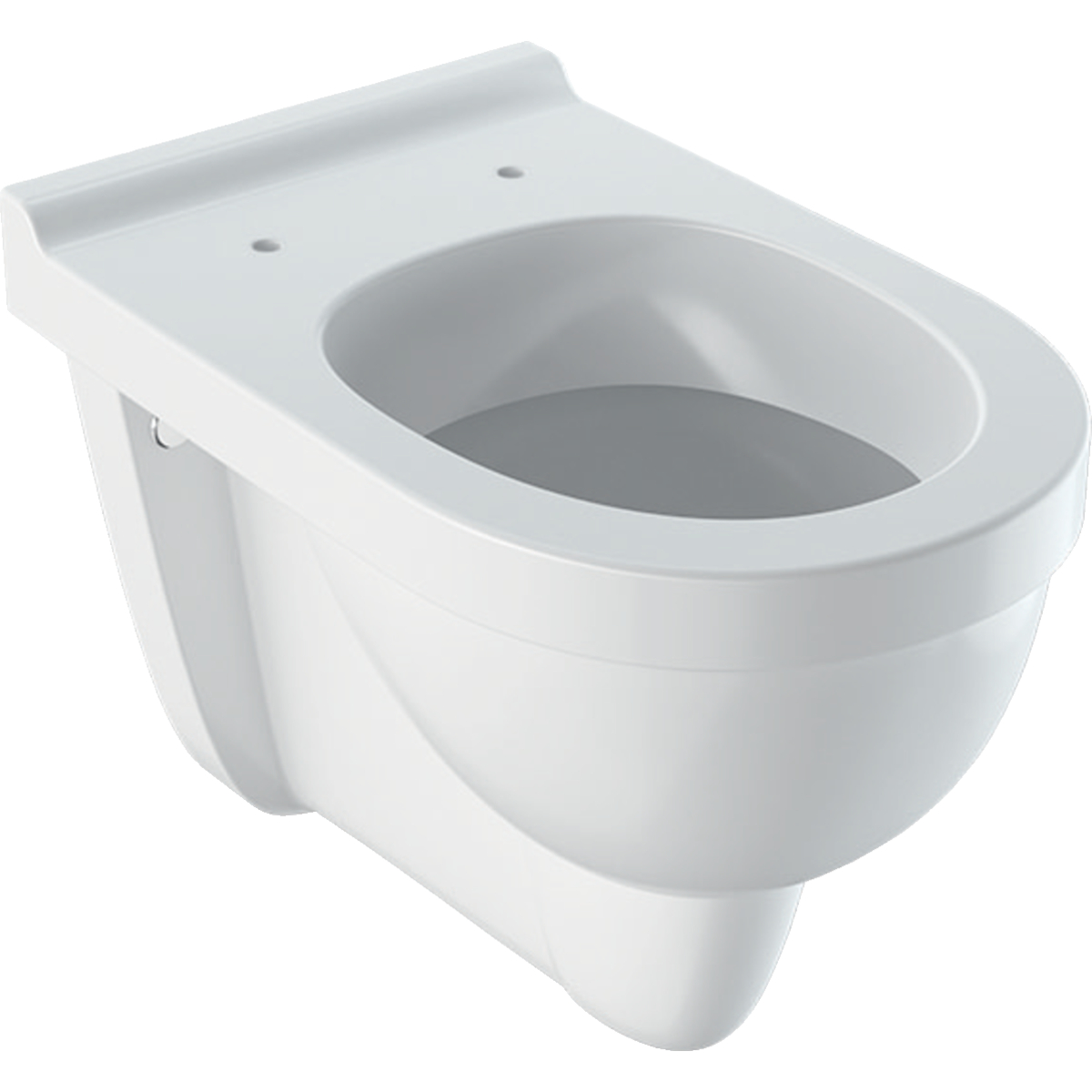 Geberit Renova Comfort wall-hung WC, washdown, raised: T=53.5cm, white