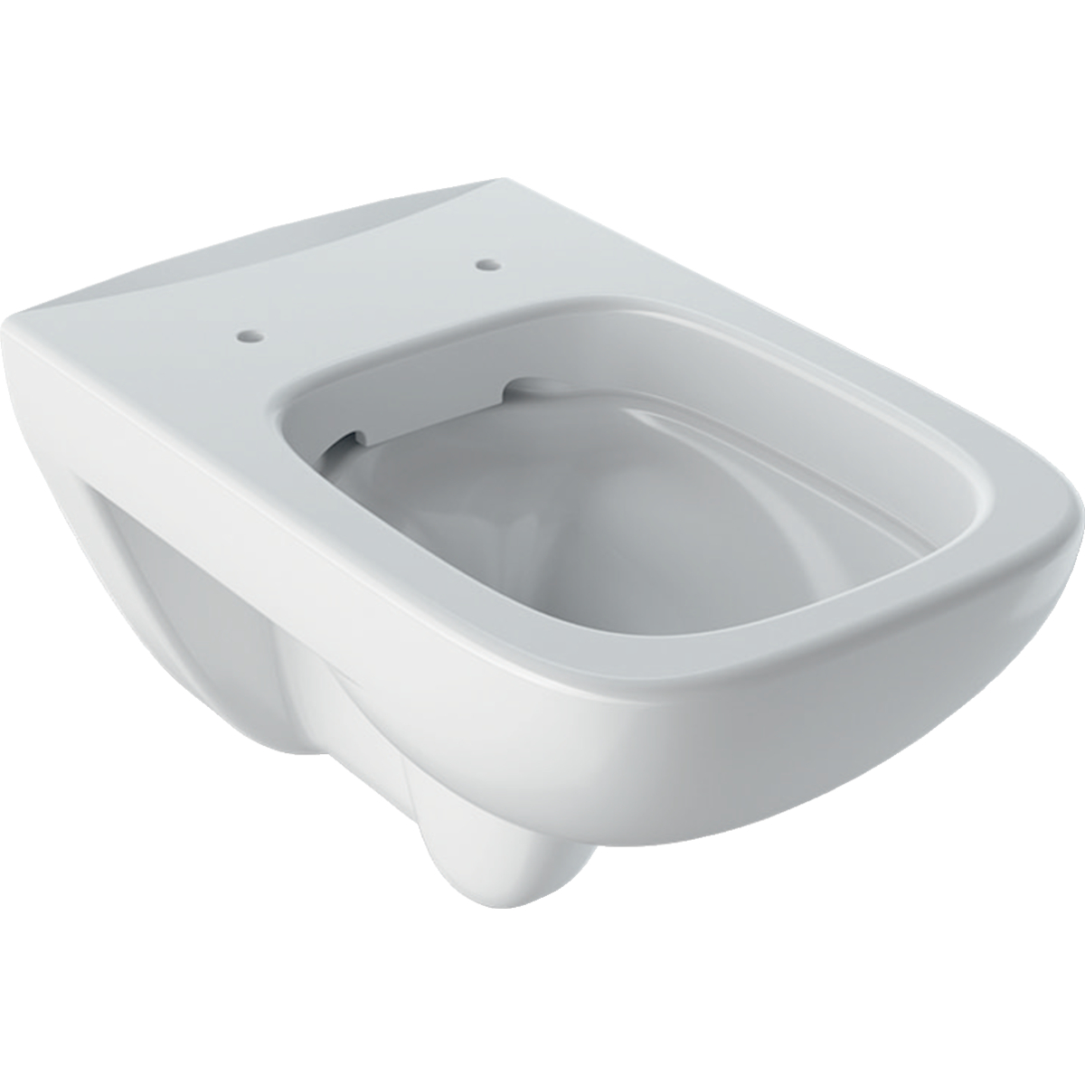 Geberit Renova Plan wall-hung WC, washdown, Rimfree: T=54cm, white / KeraTect