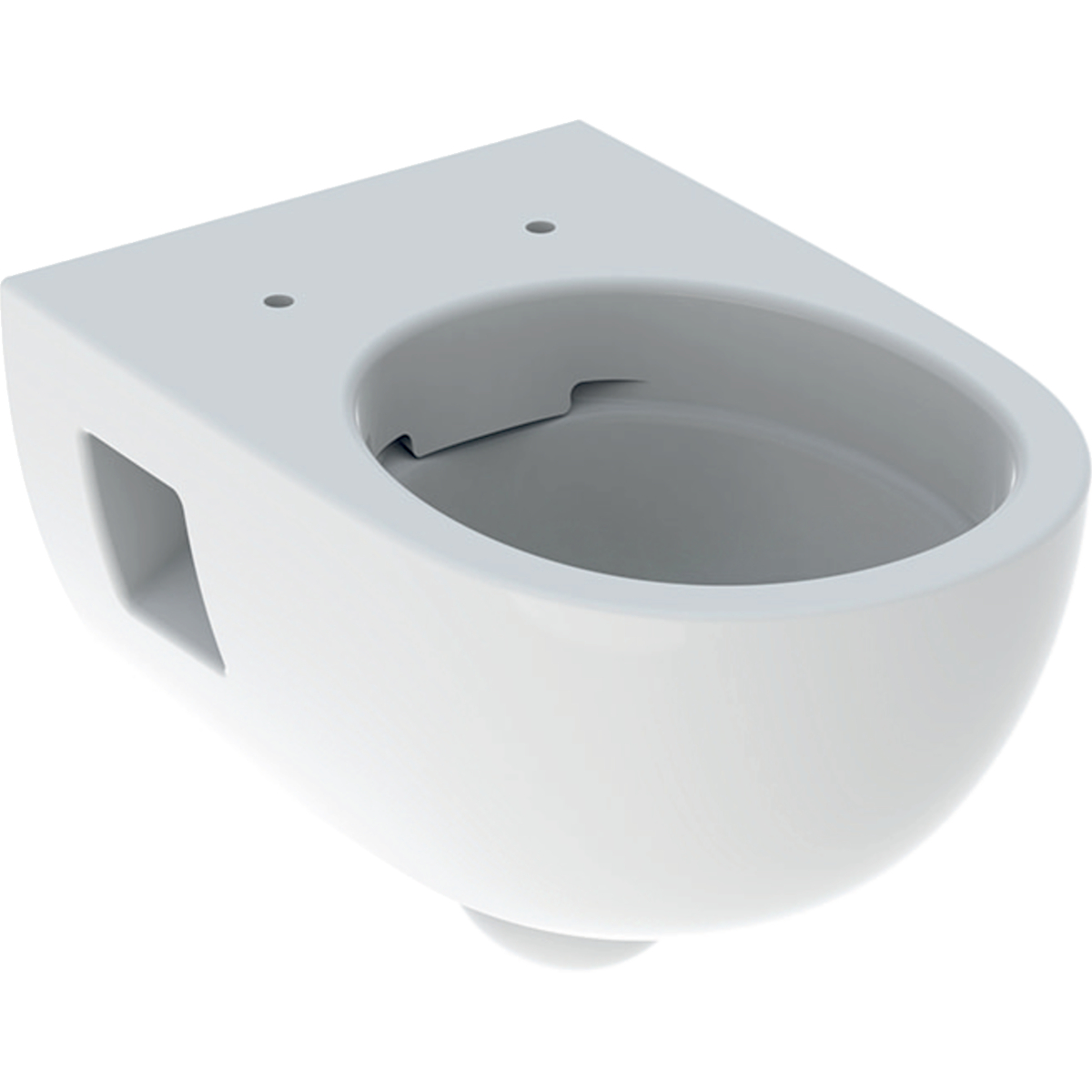Geberit Renova wall-hung WC, washdown, semi-shrouded, Rimfree: T=53cm, white