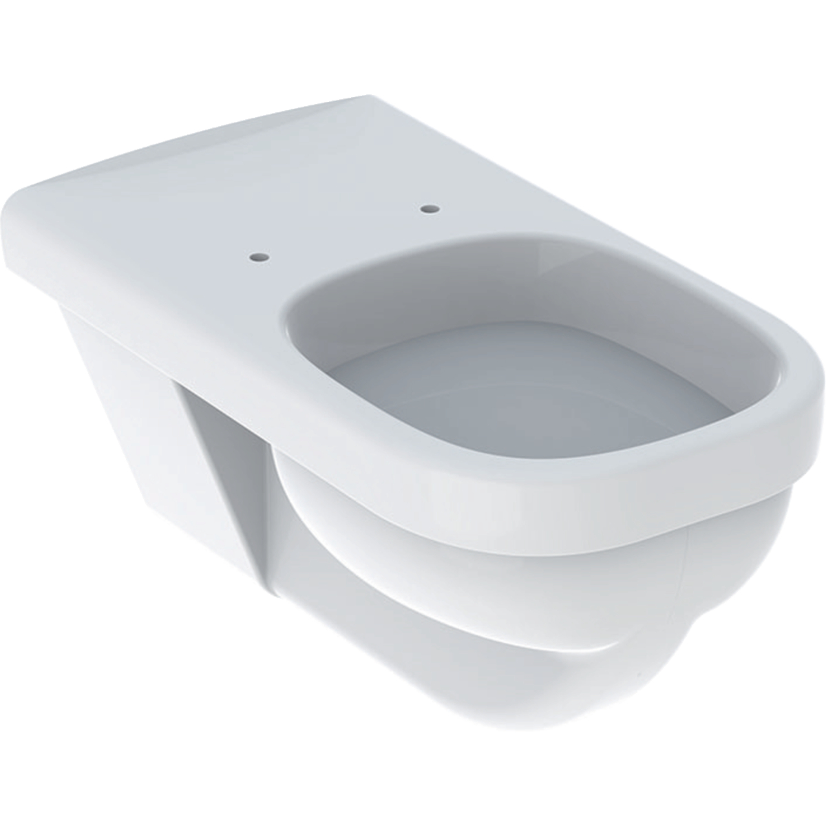 Geberit Renova Comfort wall-hung WC, square, washout, large projection: T=70cm, white / KeraTect