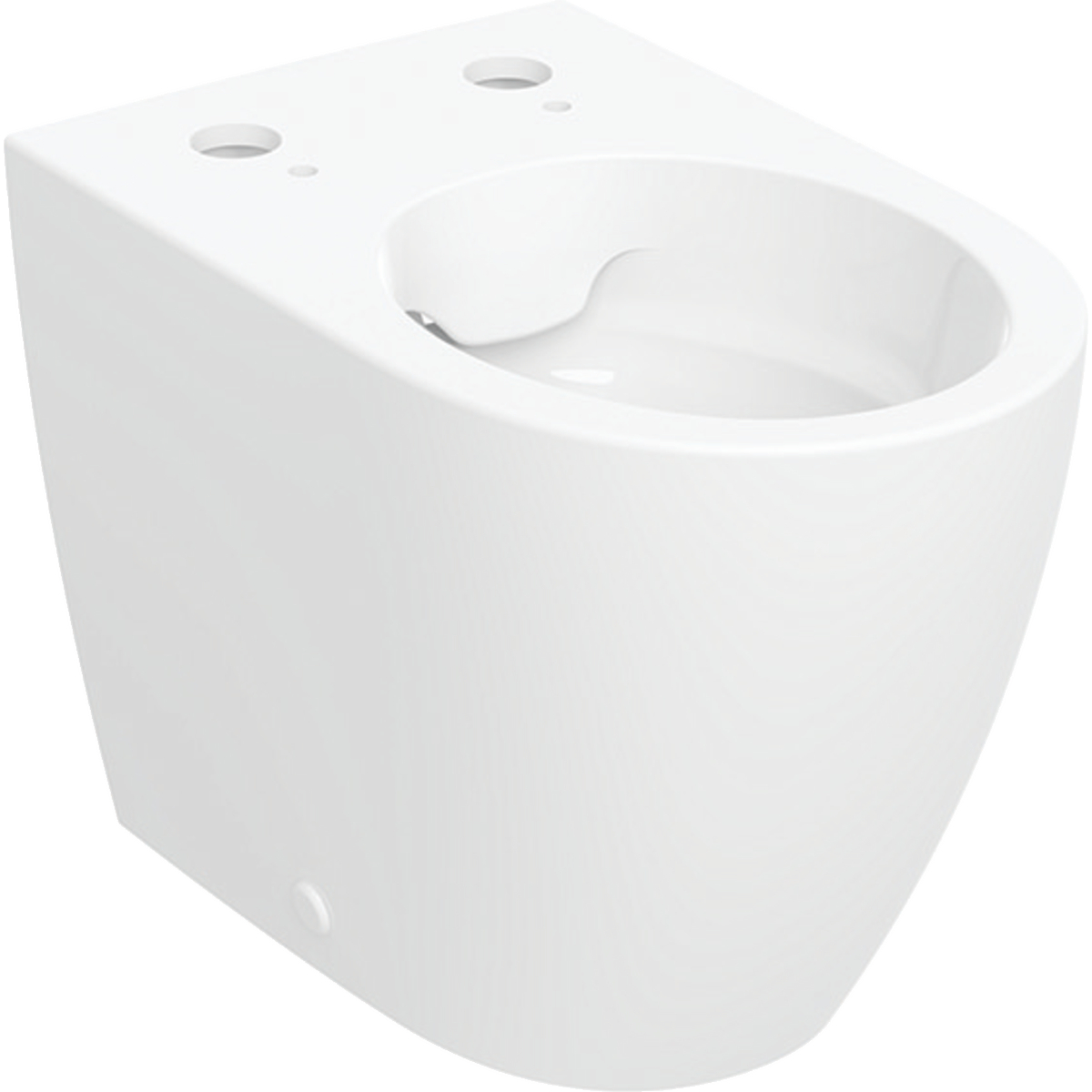 Floor-standing WC, washdown, for Geberit AquaClean Tuma: white / KeraTect