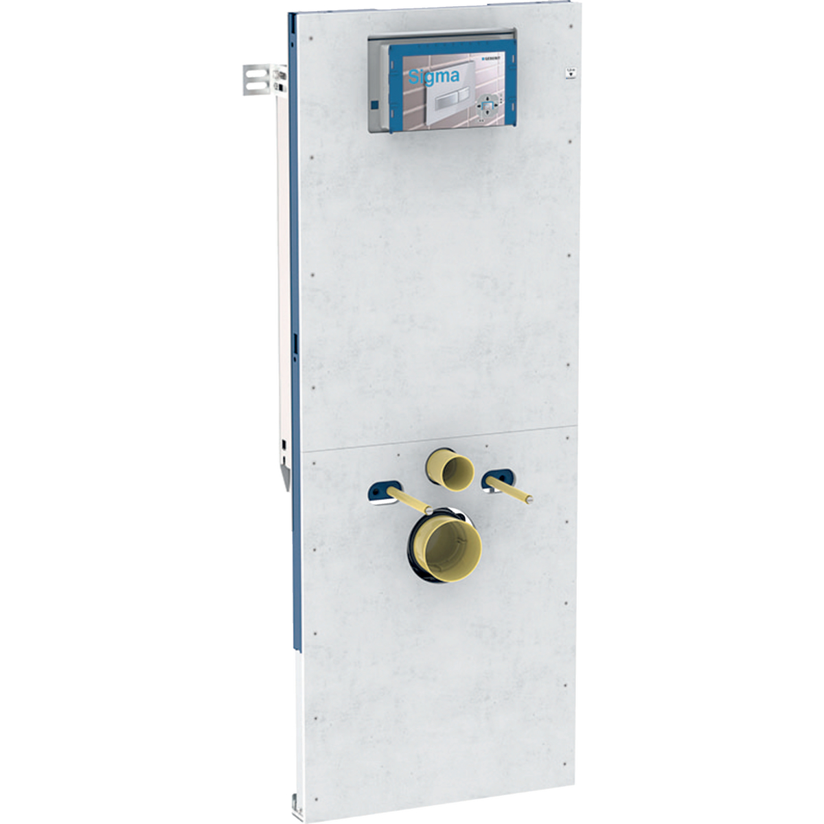Geberit Sanbloc element for solid construction, for wall-hung WC, 112 cm, with Sigma concealed cistern 12 cm
