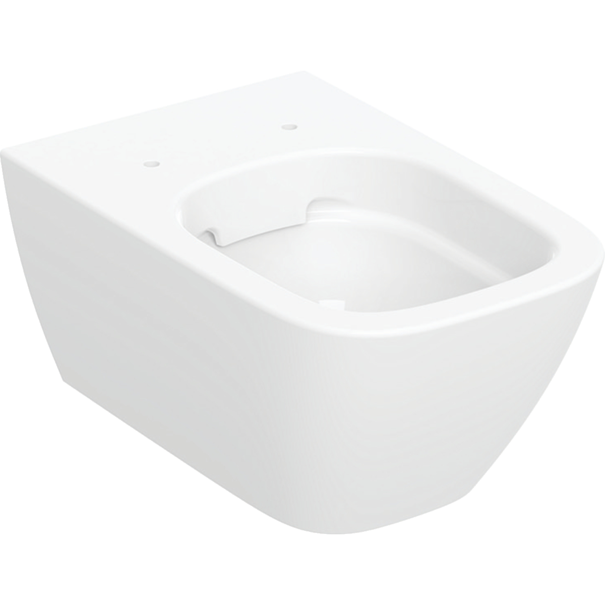 Geberit Smyle wall-hung WC, square, washdown, shrouded, Rimfree: KeraTect