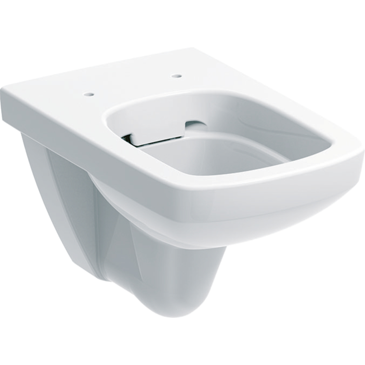 Geberit Selnova Square wall-hung WC, square, washdown, Rimfree: white