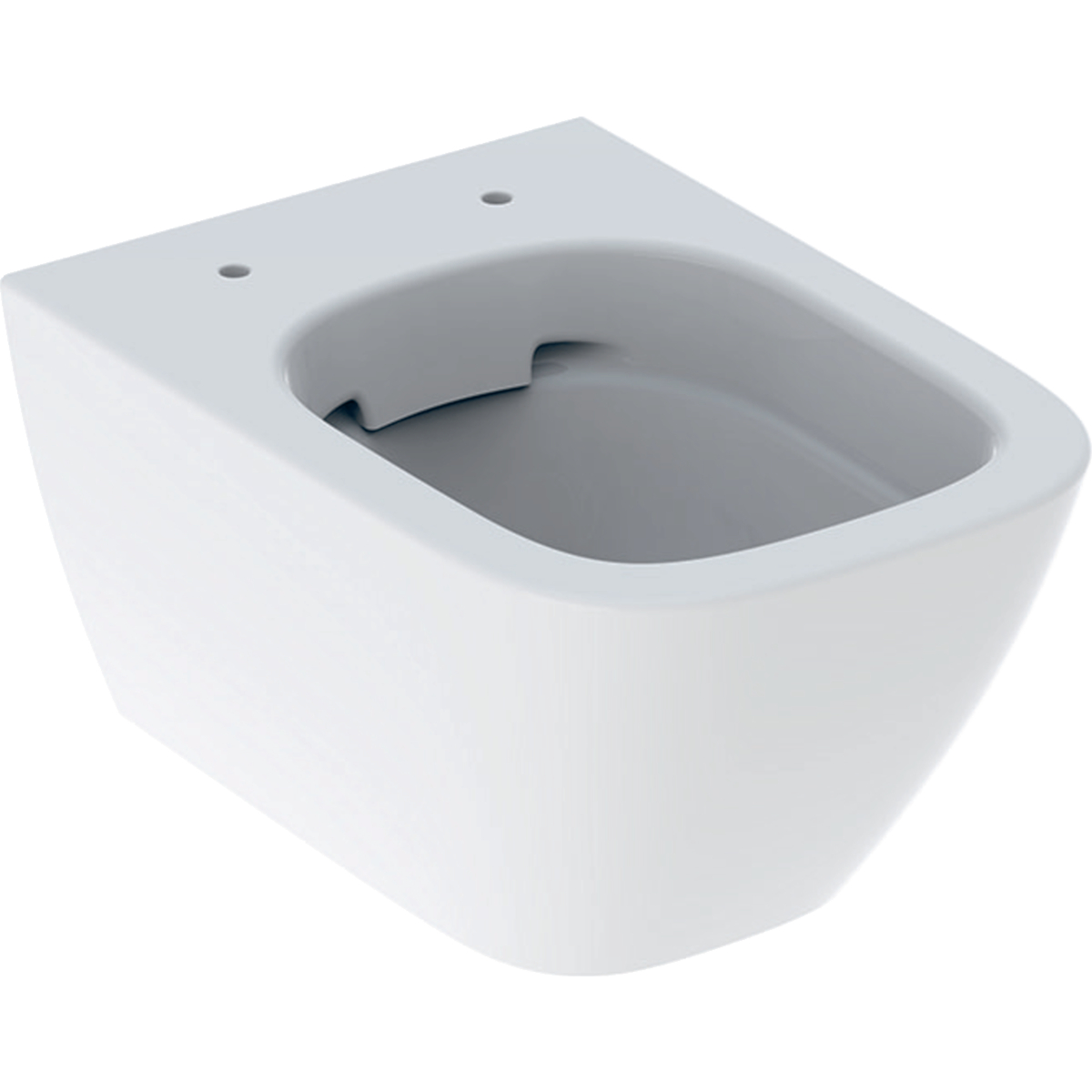 Geberit Smyle wall-hung WC, square, washdown, small projection, shrouded, Rimfree