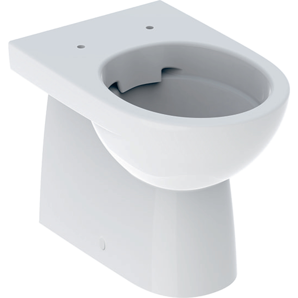 Geberit Selnova floor-standing WC, washdown, back-to-wall, horizontal or vertical outlet, semi-shrouded, Rimfree: T=53cm