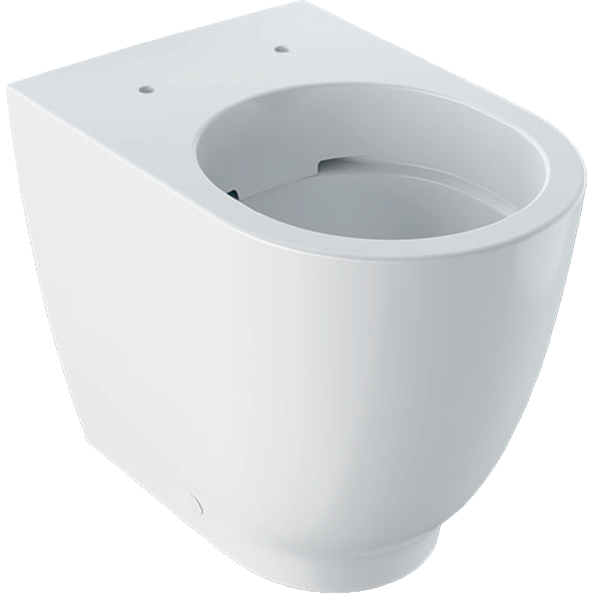 Geberit Acanto floor-standing WC, washdown, raised, back-to-wall, shrouded, Rimfree: T=51cm, white / KeraTect