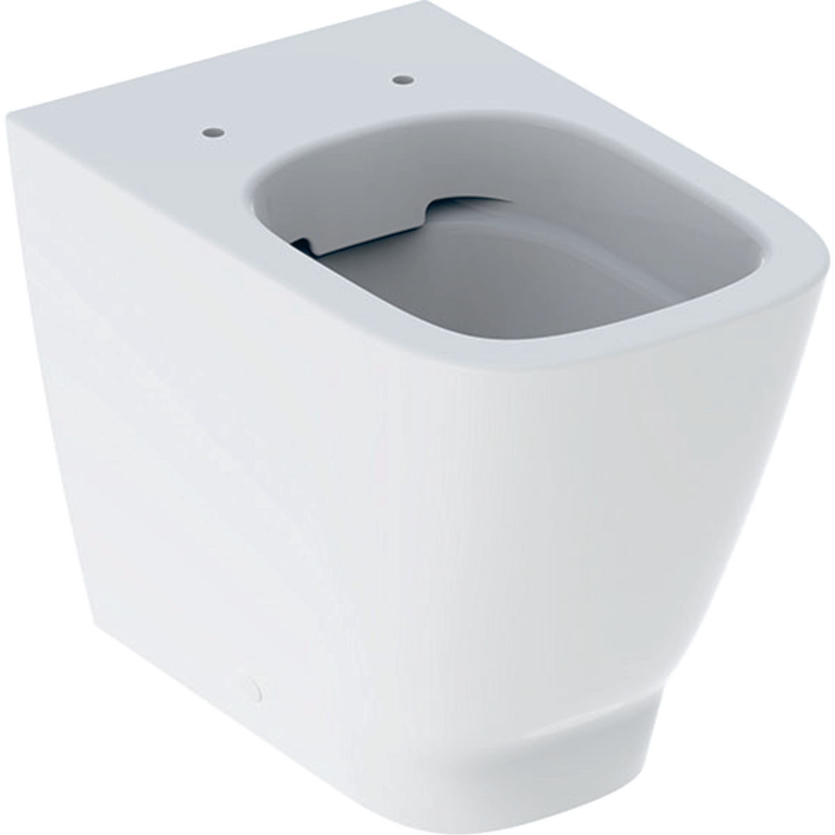 Geberit Smyle floor-standing WC, square, washdown, back-to-wall, shrouded, Rimfree: T=54cm, white