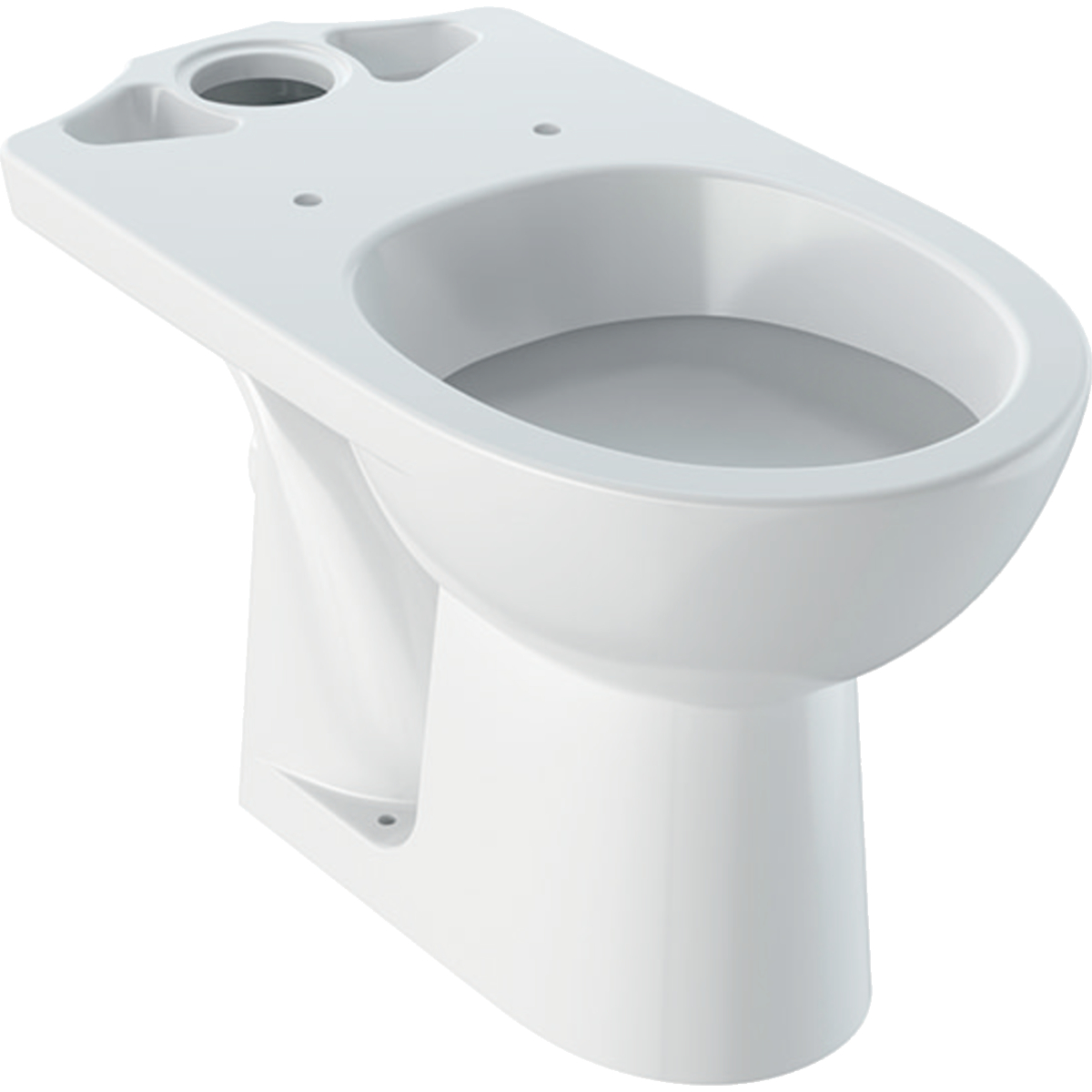Geberit Selnova floor-standing WC for close-coupled exposed cistern, washdown, horizontal outlet: 35.5x39x65.5cm, white