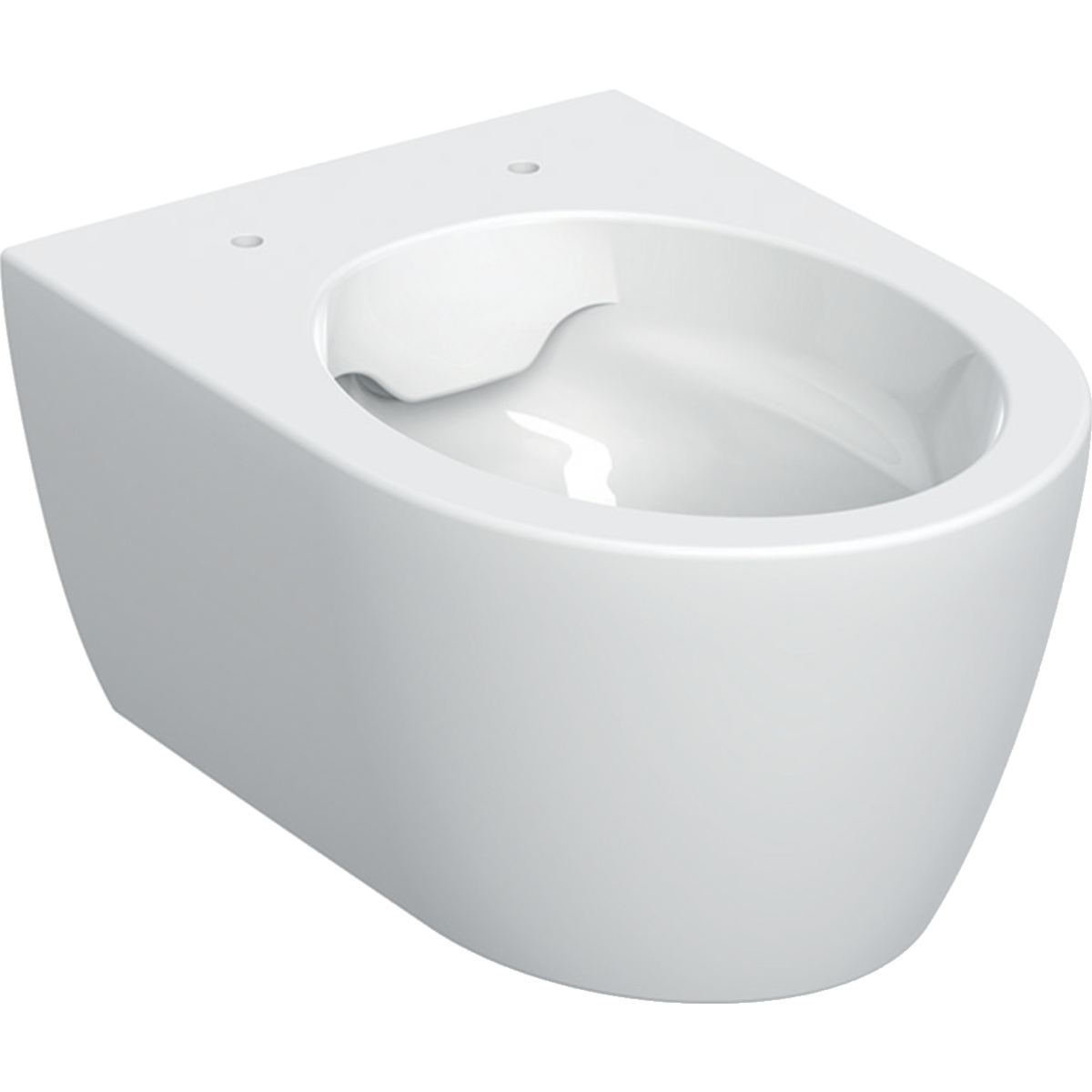 Geberit iCon wall-hung WC, washdown, small projection, shrouded, Rimfree: T=49cm, white