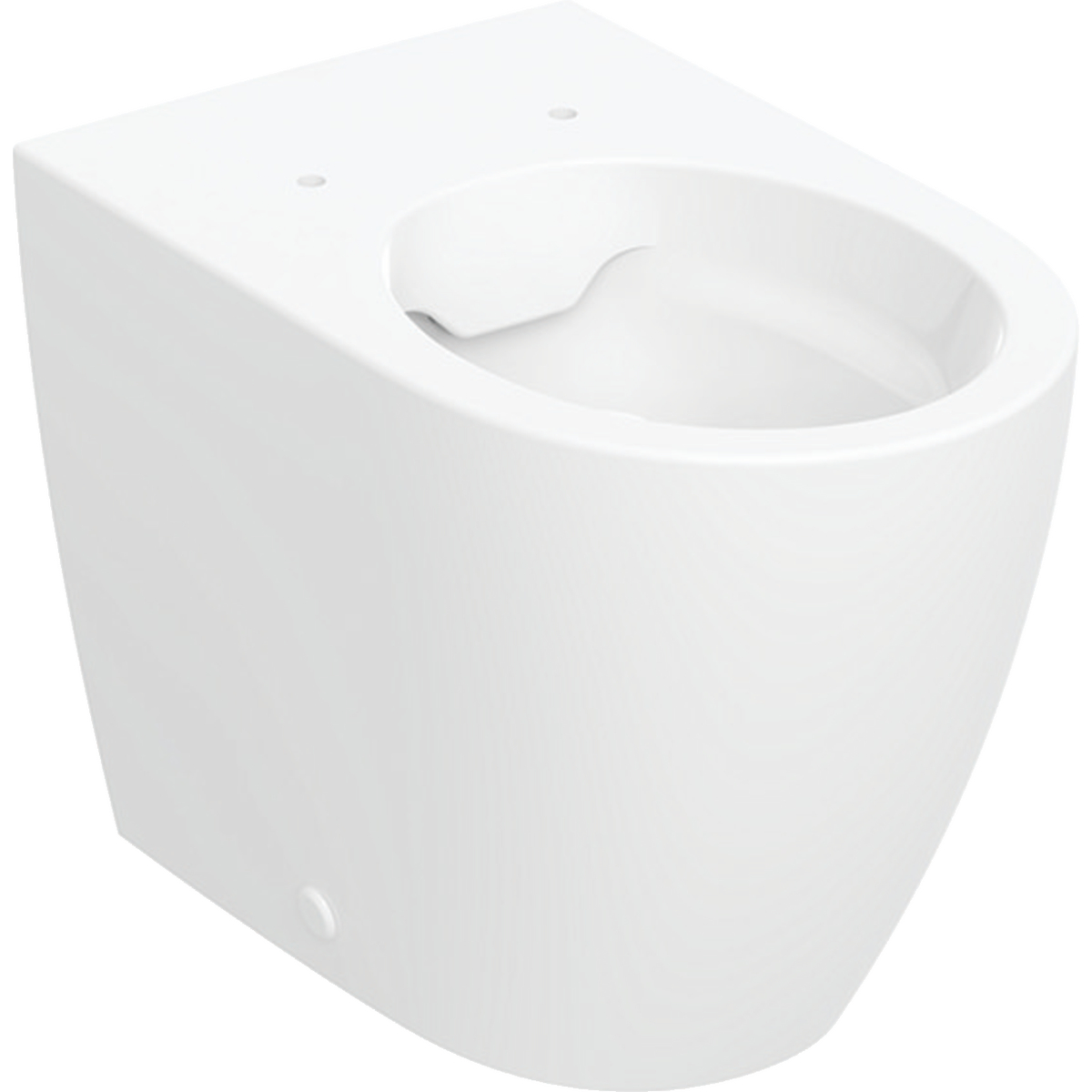 Geberit iCon floor-standing WC, washdown, back-to-wall, shrouded, Rimfree: T=56cm, white