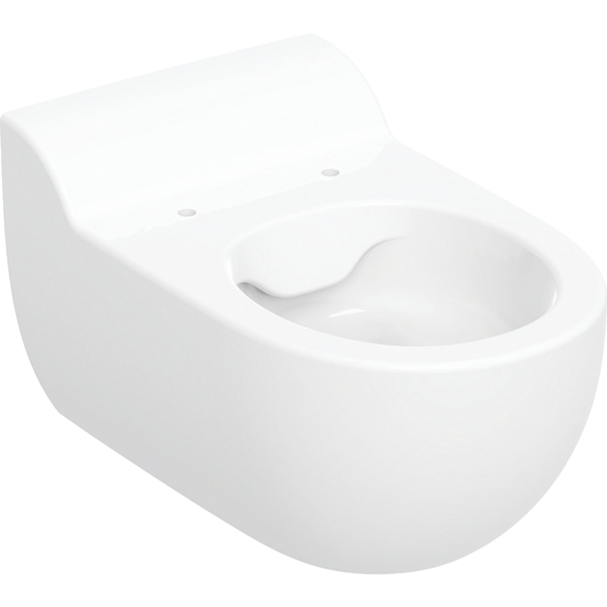 Geberit Bambini wall-hung WC for children, washdown, Rimfree, for WC seat: T=53cm, white / KeraTect