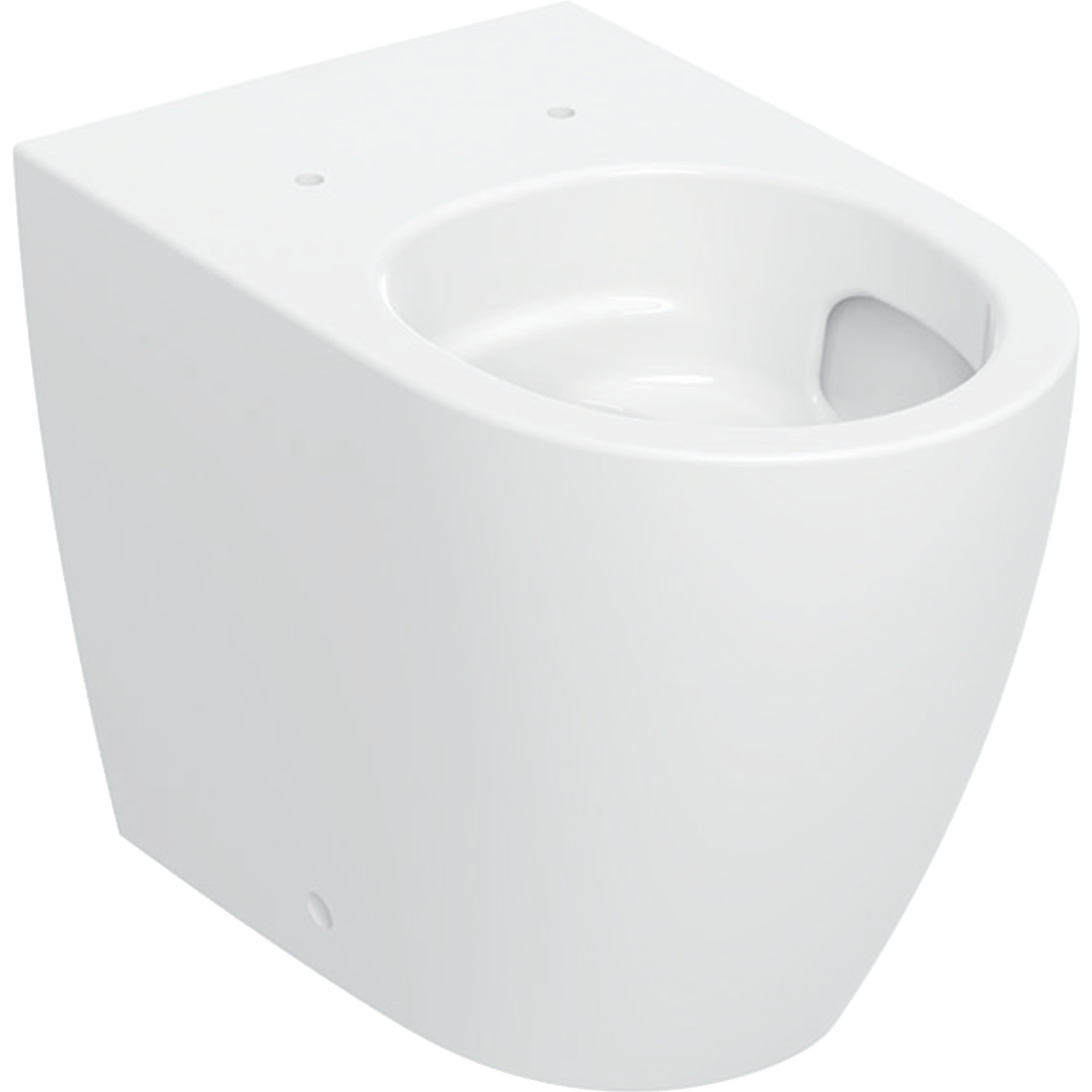 Geberit iCon floor-standing WC, back-to-wall, shrouded, TurboFlush: T=56cm, white