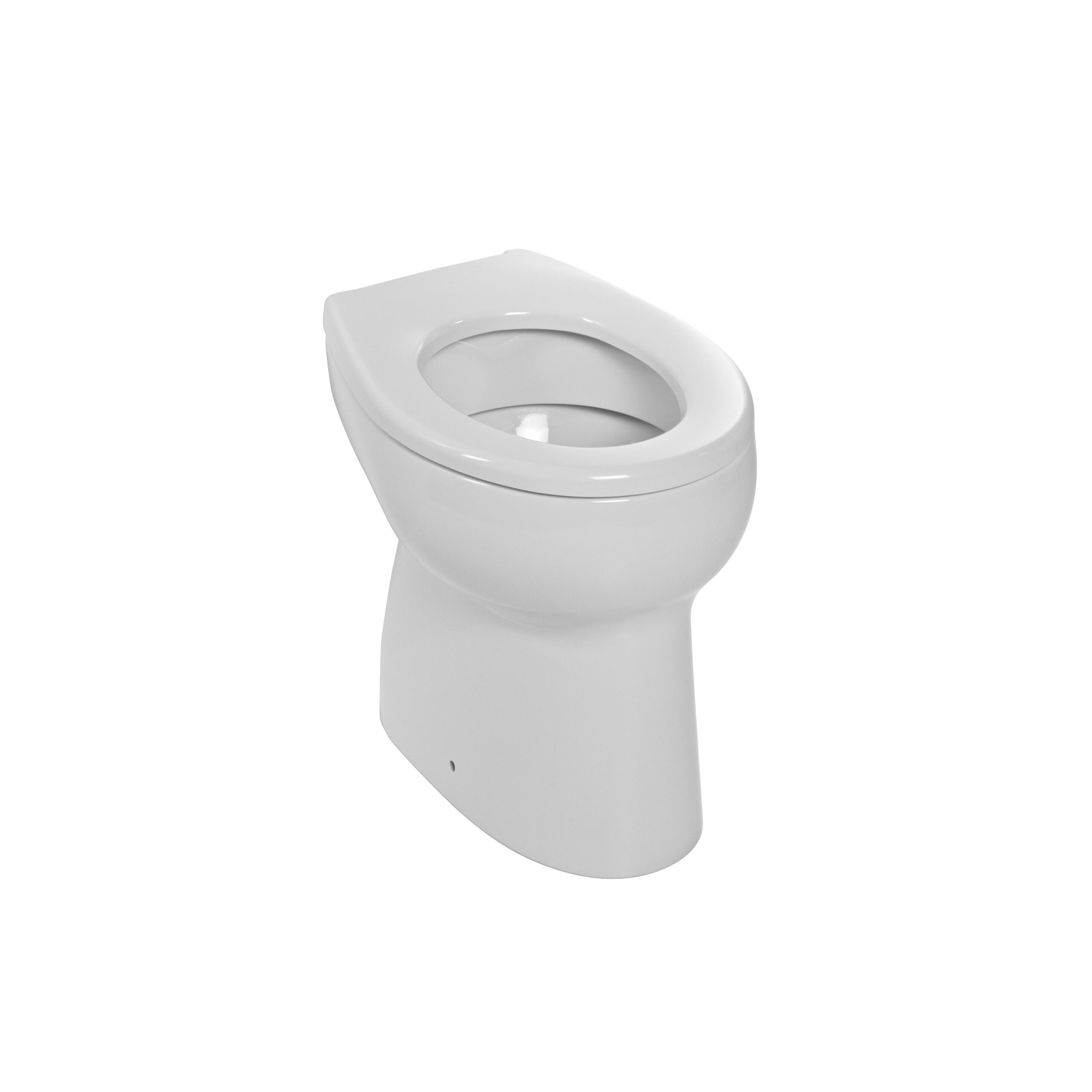 WC Baby with inner horizontal outlet, wash-out flushing, open rim, with installation kit