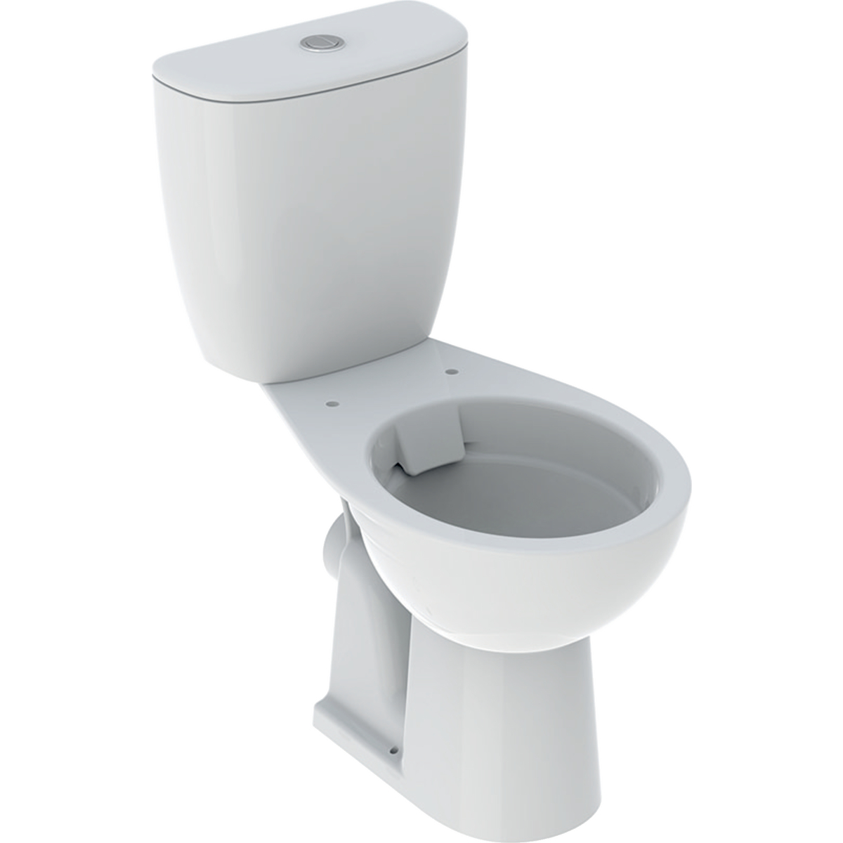 Koło Rekord set of floor-standing WC with close-coupled exposed cistern, Rimfree: white