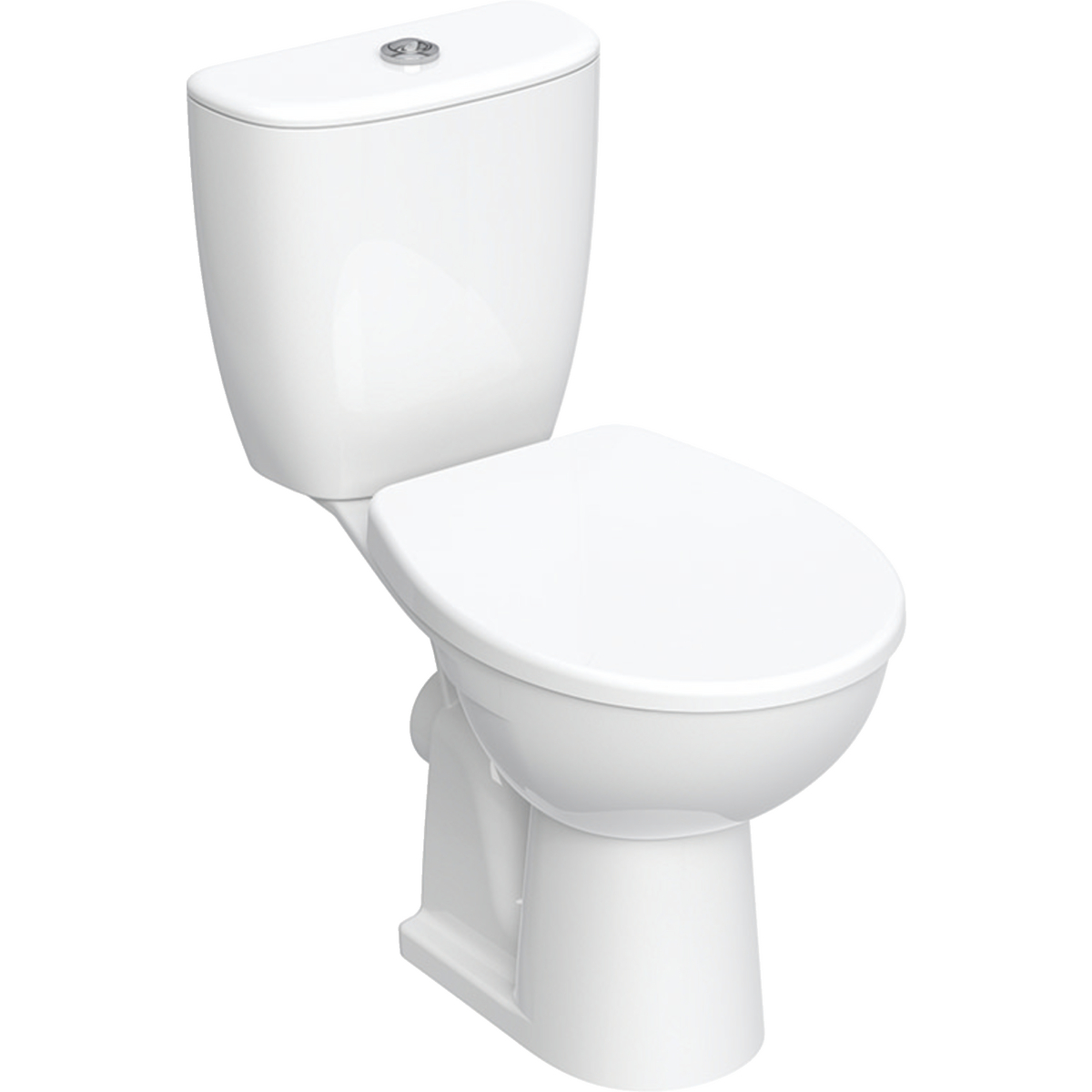 Koło Rekord set of floor-standing WC with close-coupled exposed cistern, with WC seat: white