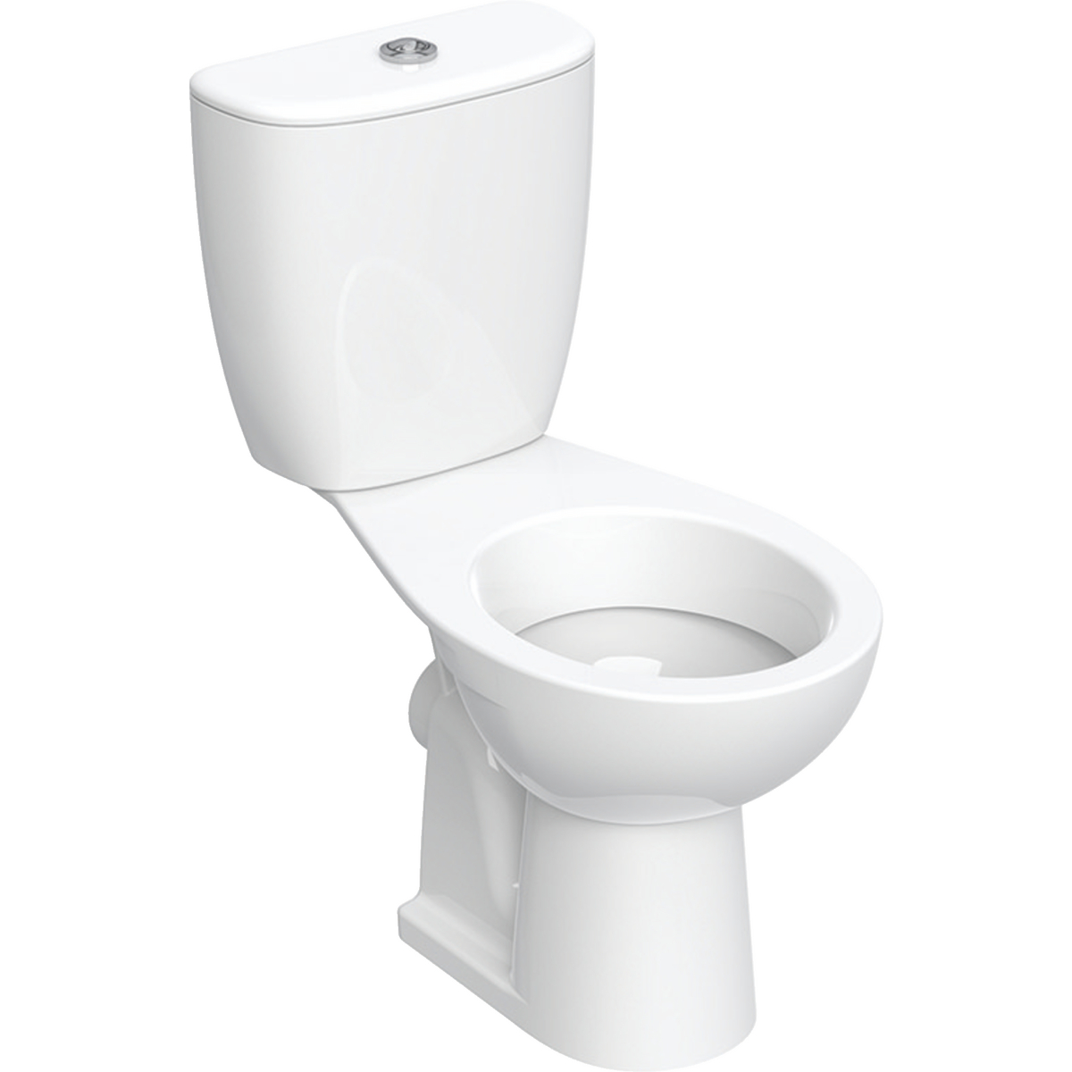 Koło Rekord set of floor-standing WC with close-coupled exposed cistern: white