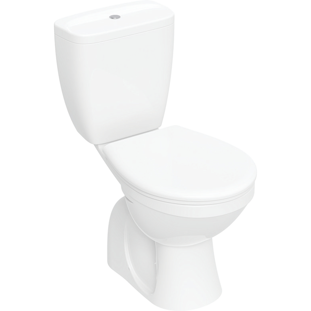 Koło Idol set of floor-standing WC with close-coupled exposed cistern, washdown, vertical outlet, with WC seat