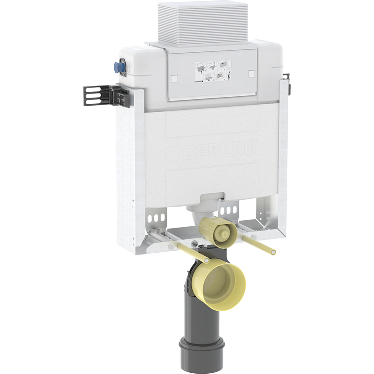 Geberit Kombifix element for wall-hung WC, 109 cm, with Alpha concealed cistern 8 cm