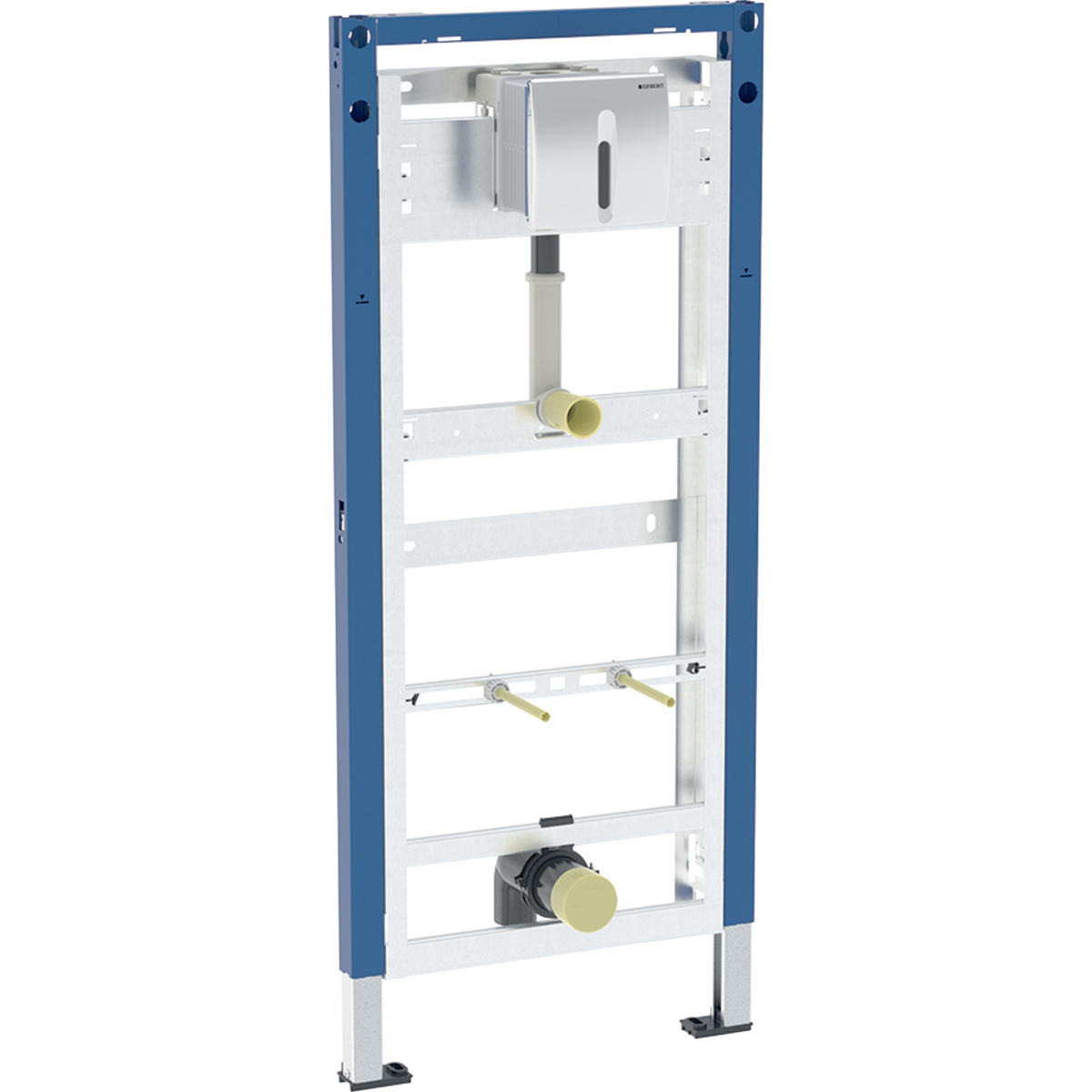 Geberit Duofix element for wall-hung WC, 112 cm, with Delta concealed cistern 12 cm, Delta20 (ex Delta30) actuator plate, square