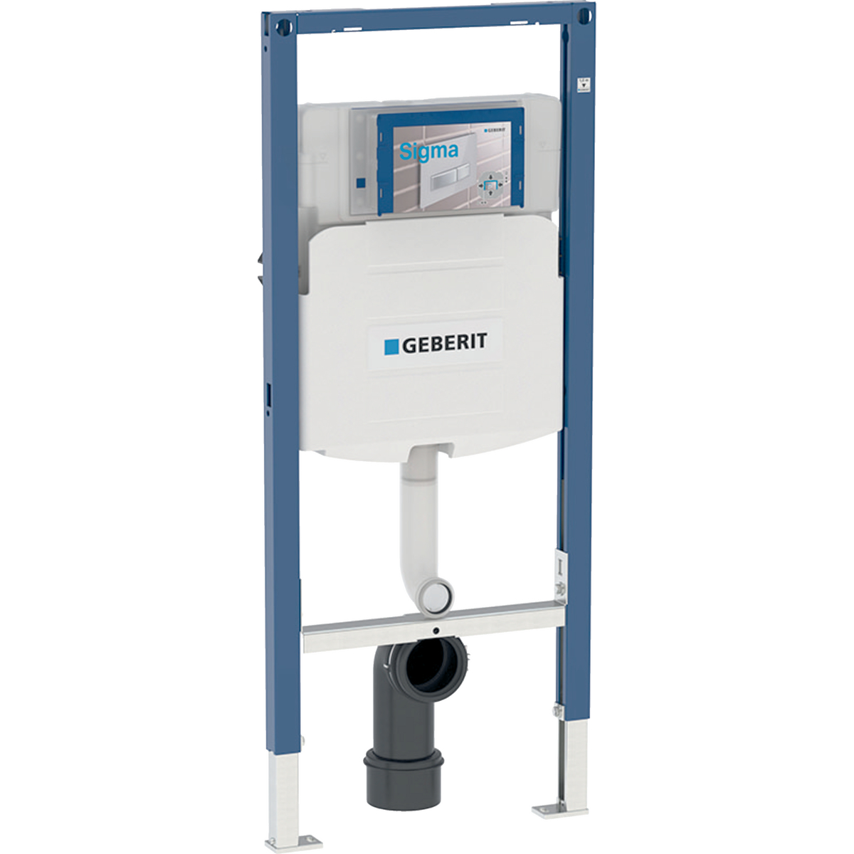 Geberit Duofix element for floor-standing WC for children and small children, 112 cm, with Sigma concealed cistern 12 cm