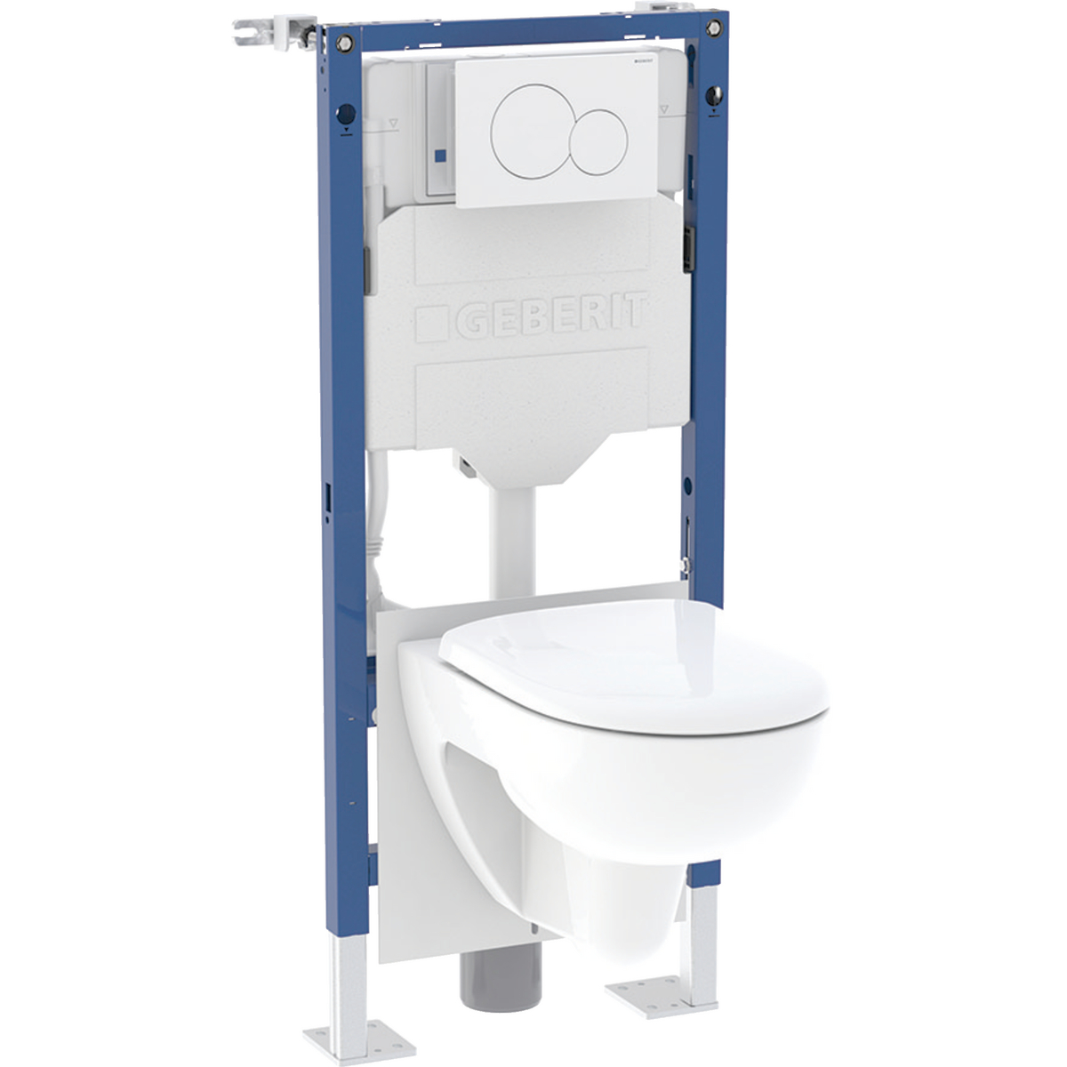 Geberit Duofix element for wall-hung WC, 112 cm, with Sigma concealed cistern 12 cm