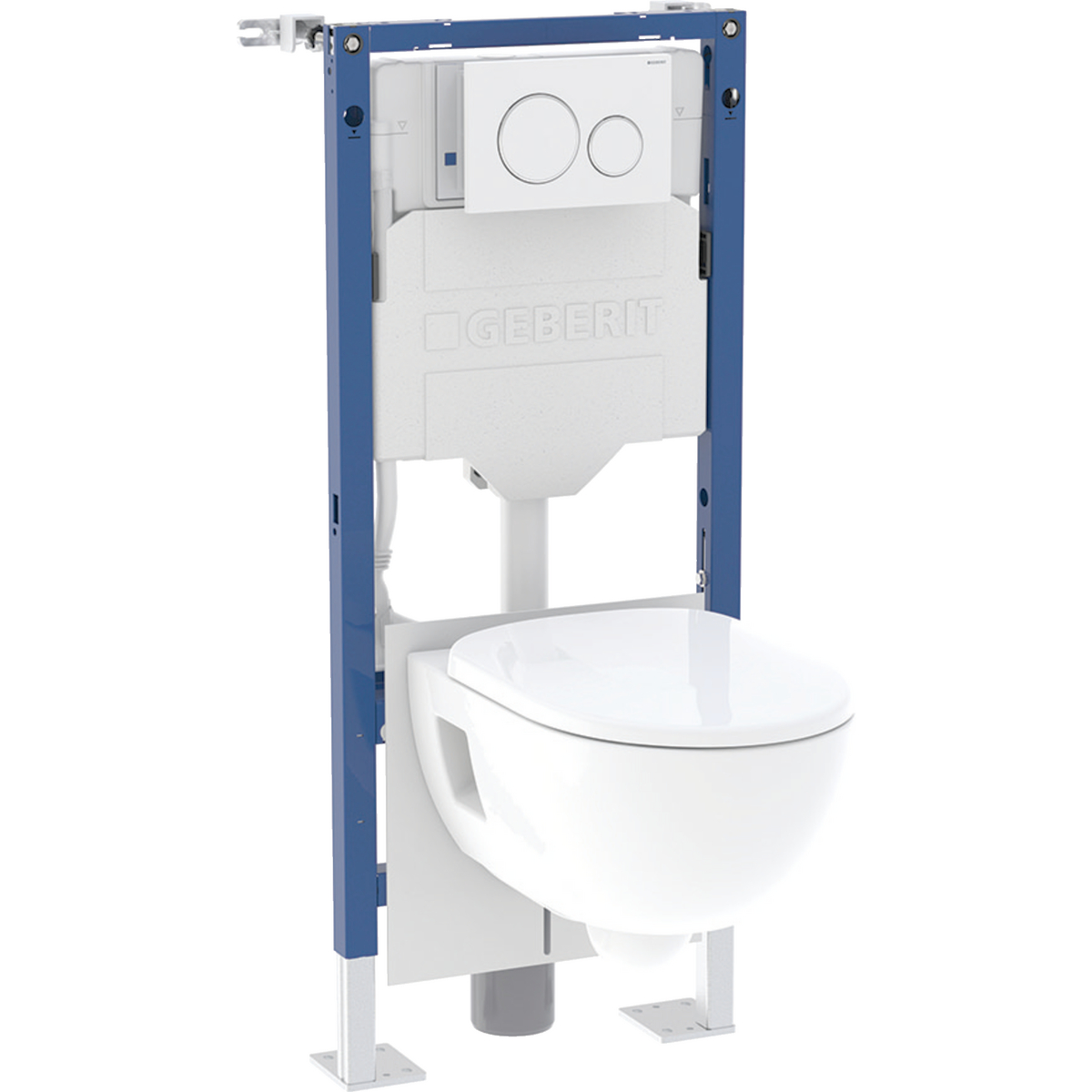 Geberit Duofix element for wall-hung WC, 112 cm, with Sigma concealed cistern 12 cm