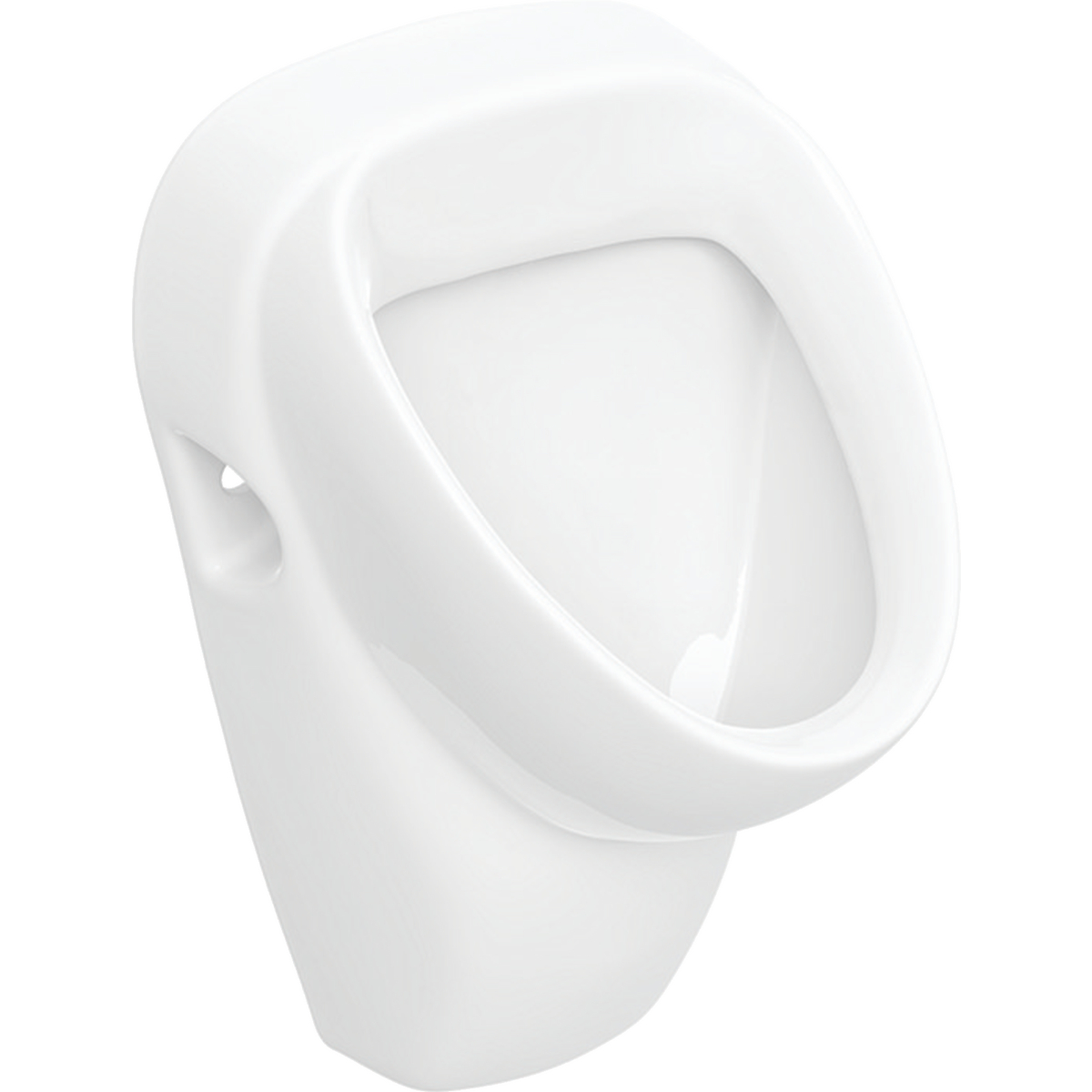 Geberit Aller urinal, inlet from the rear, outlet to the rear: Aim=no