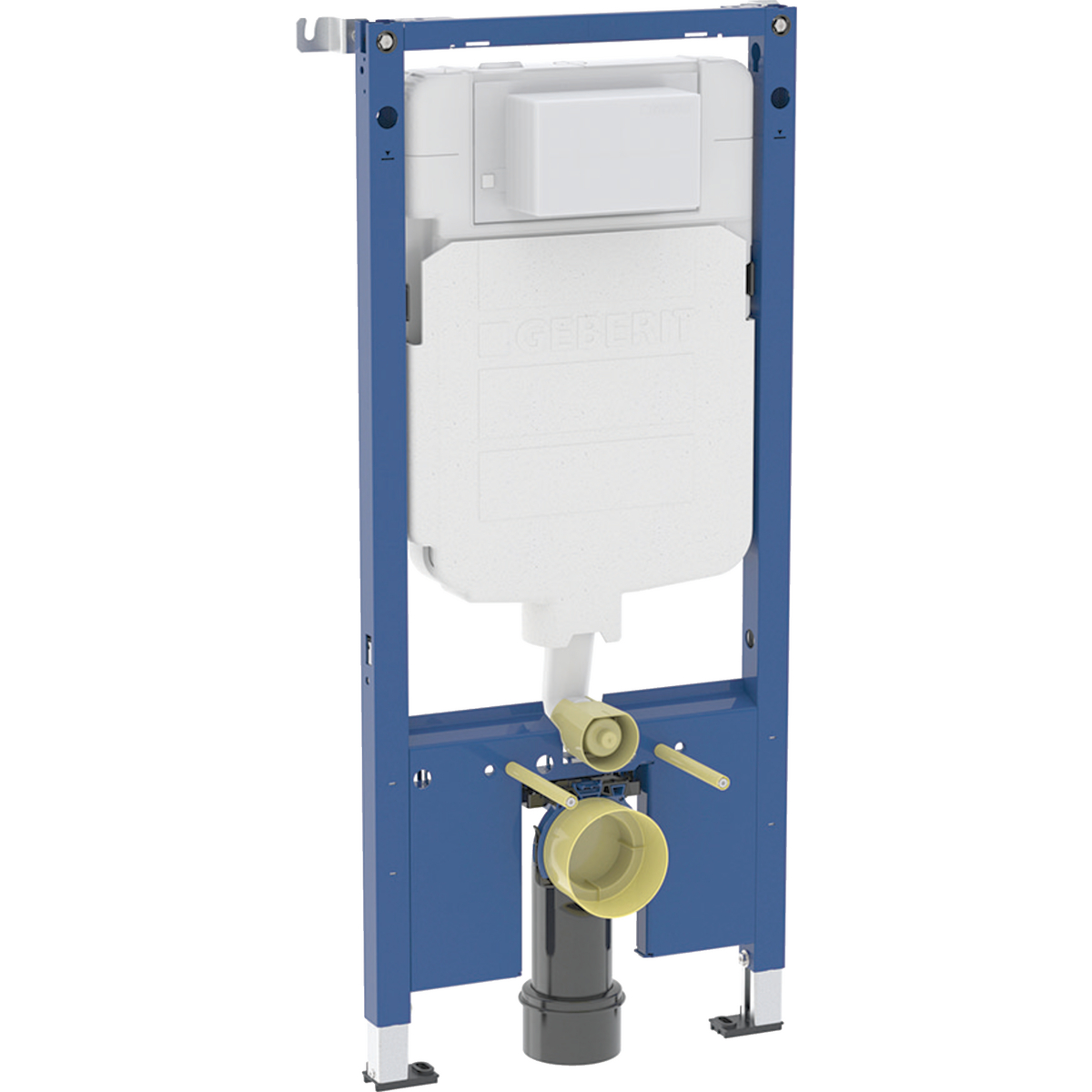 Geberit Duofix element for wall-hung WC, 79 cm, with low-height concealed cistern, pneumatic flush actuation, Akalys
